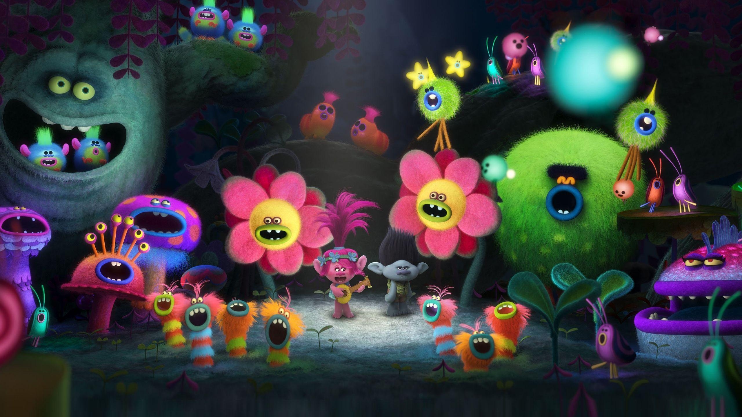DreamWorks, Trolls, Film, Animation, Unterhaltung, 2560x1440 HD Desktop