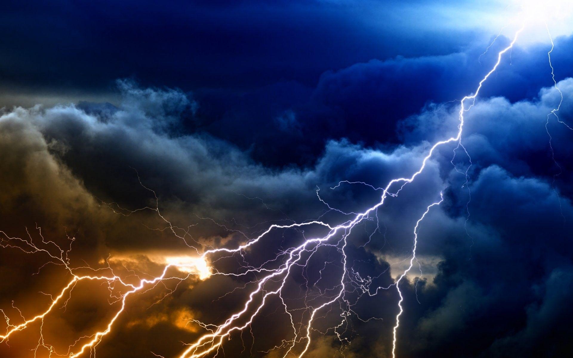 Gewitter, Natur, Blitz, heftiger Himmel, Wetter, 1920x1200 HD Desktop