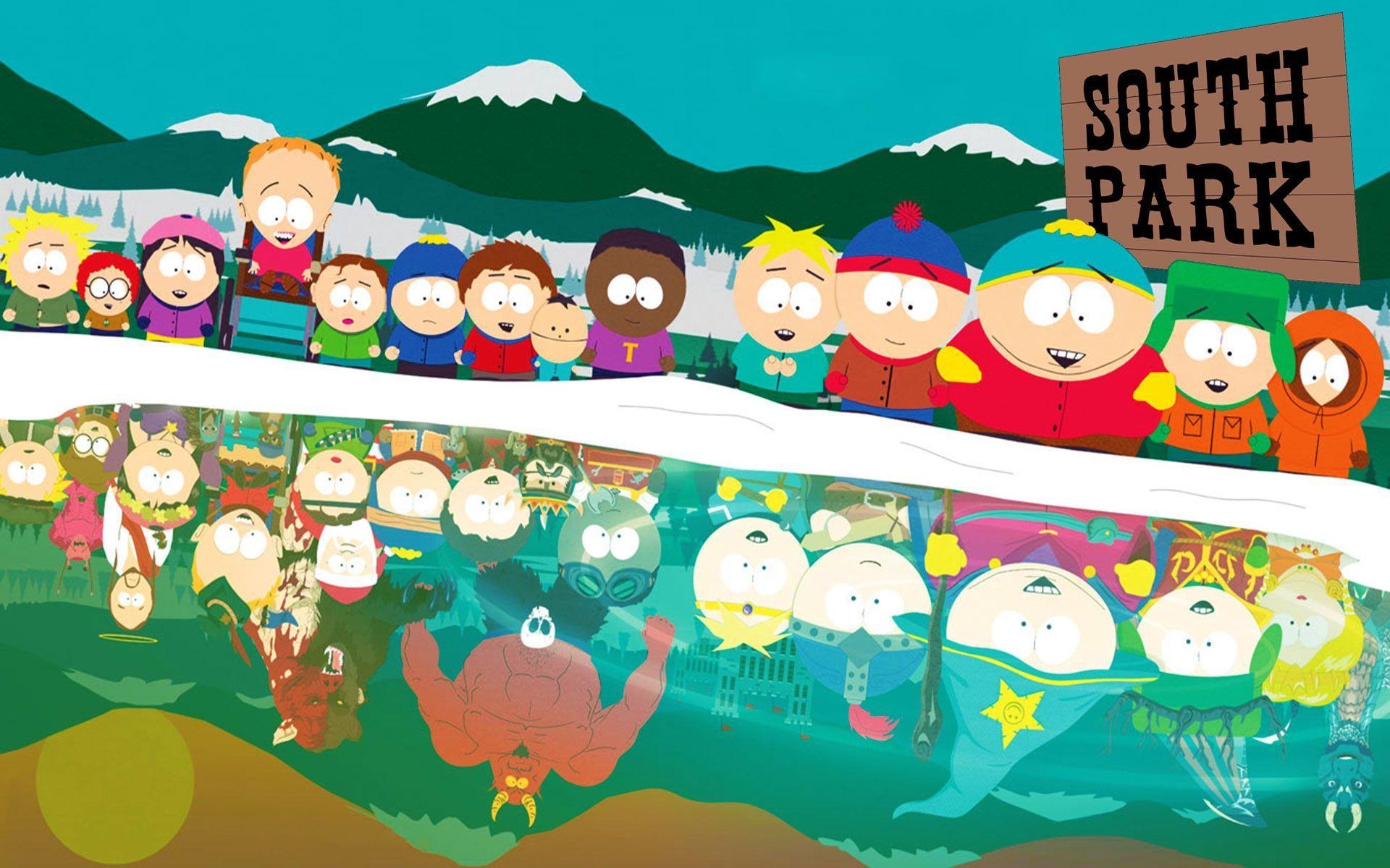 South Park, Cartoon, Comedyserie, Charaktere, Hintergründe, 1920x1200 HD Desktop