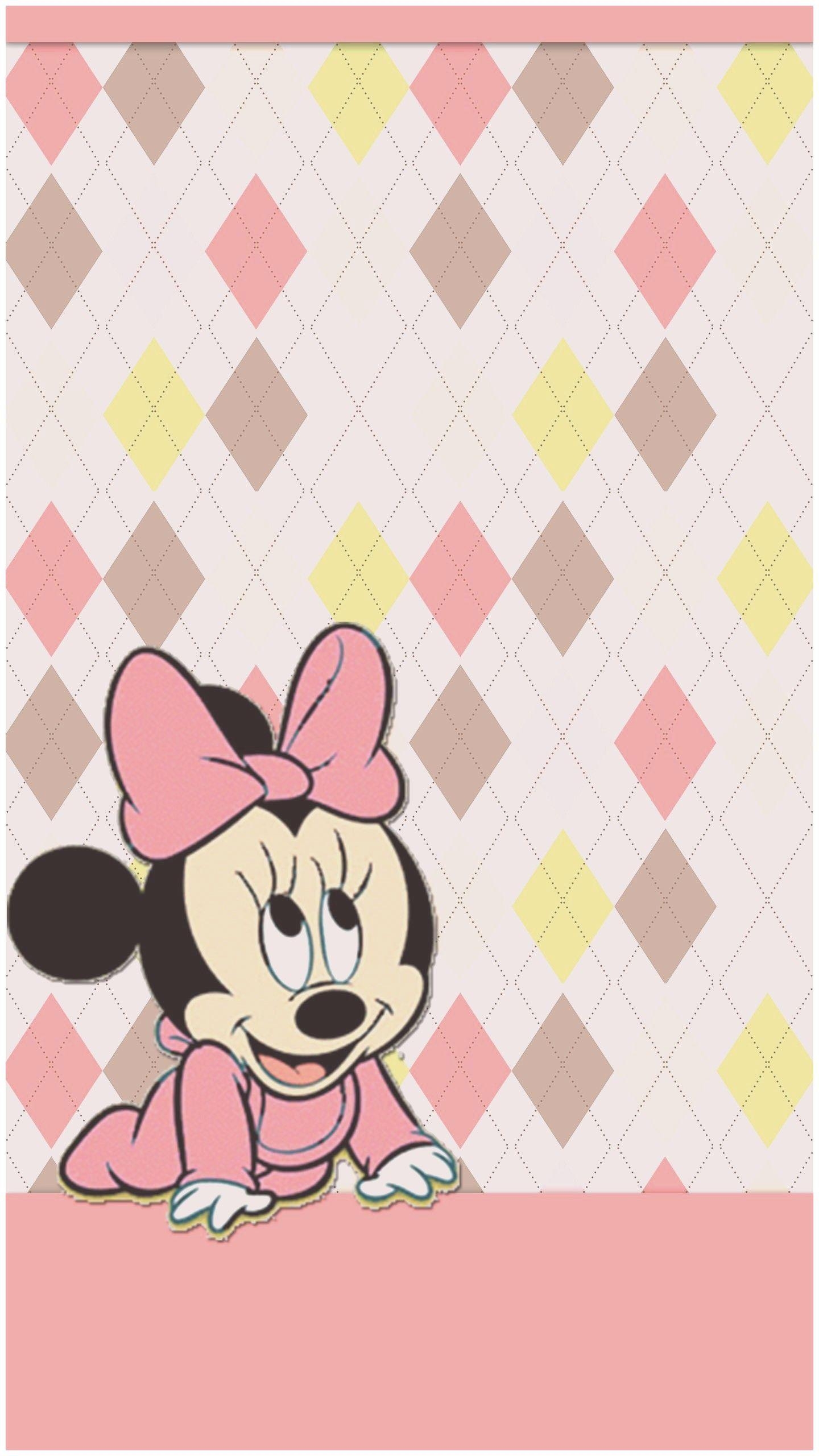 Minnie Maus, Rosa, iPhone, Disney, Zeichentrick, 1440x2560 HD Handy