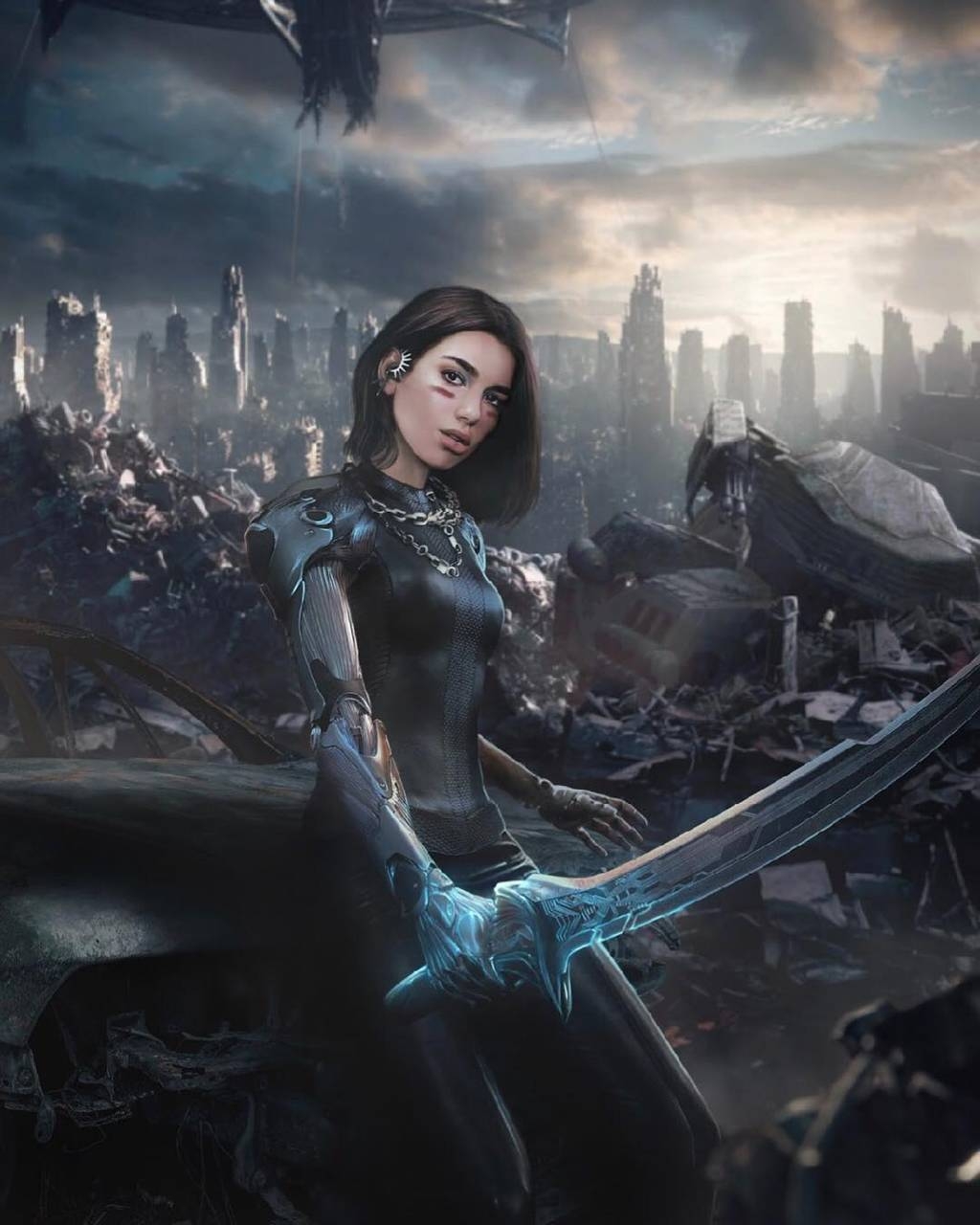 Alita Battle Angel, Film, Hintergrund, Kino, Fantasy, 1030x1280 HD Handy