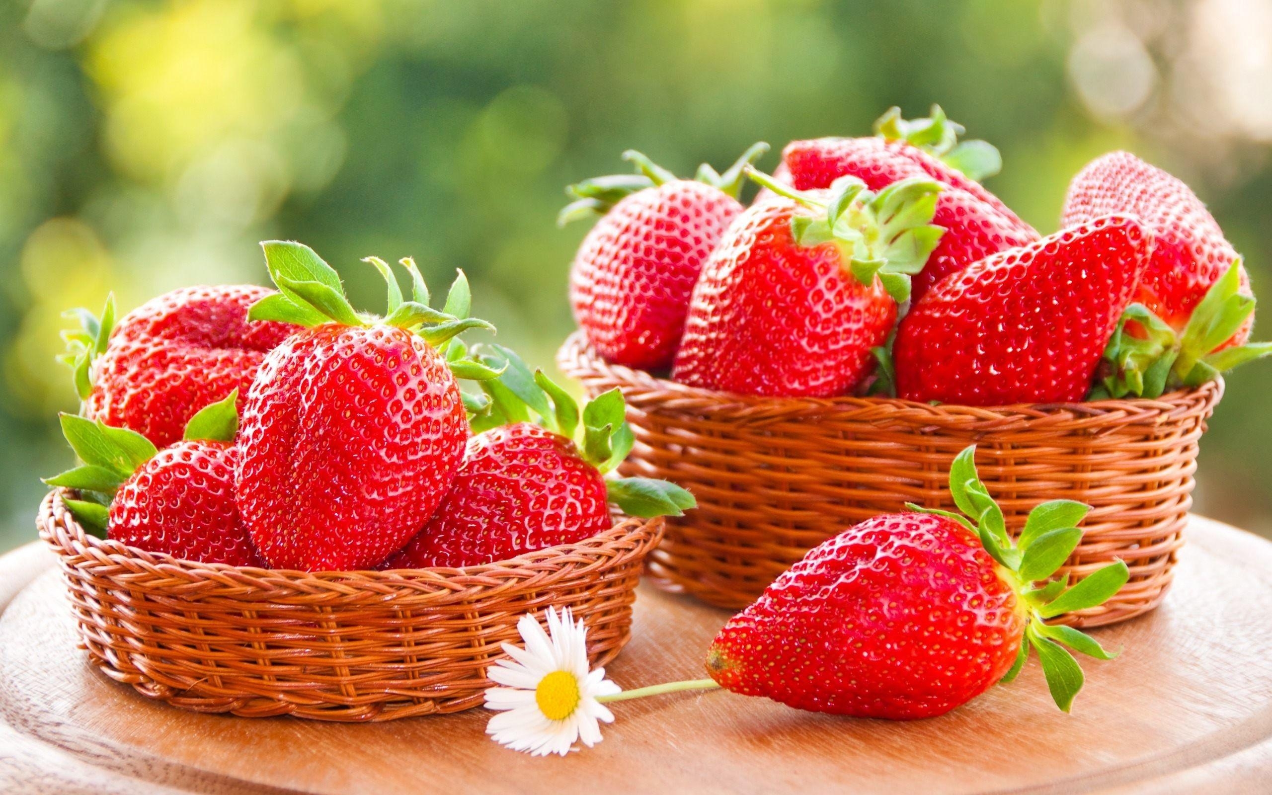 Erdbeeren, Lebensmittel, Frucht, Bild, Hintergrund, 2560x1600 HD Desktop