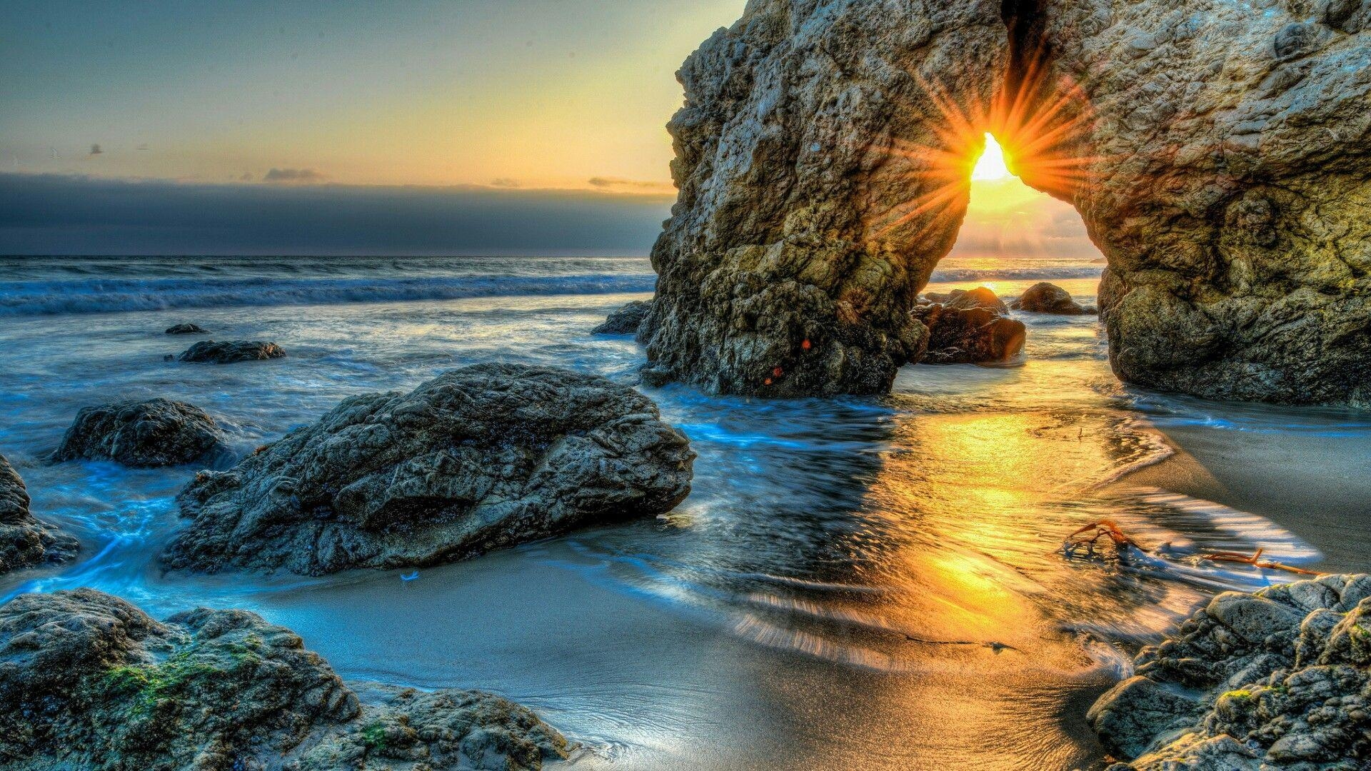 Malibu, Strand, HD, Kalifornien, USA, 1920x1080 Full HD Desktop