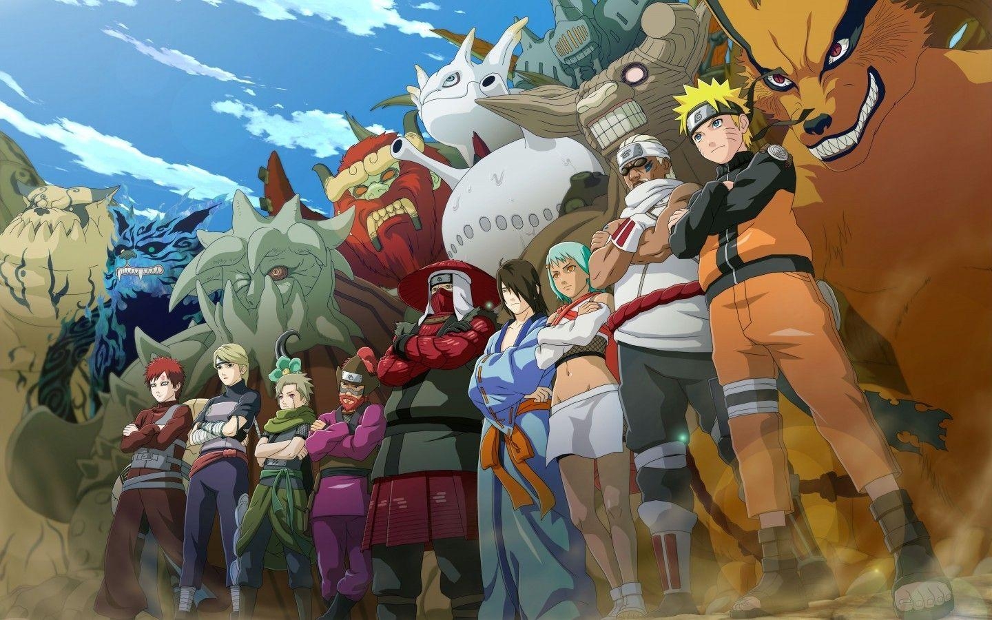 Killer Bee Naruto, Kurama, Utakata, Wallpaper, Anime, 1440x900 HD Desktop