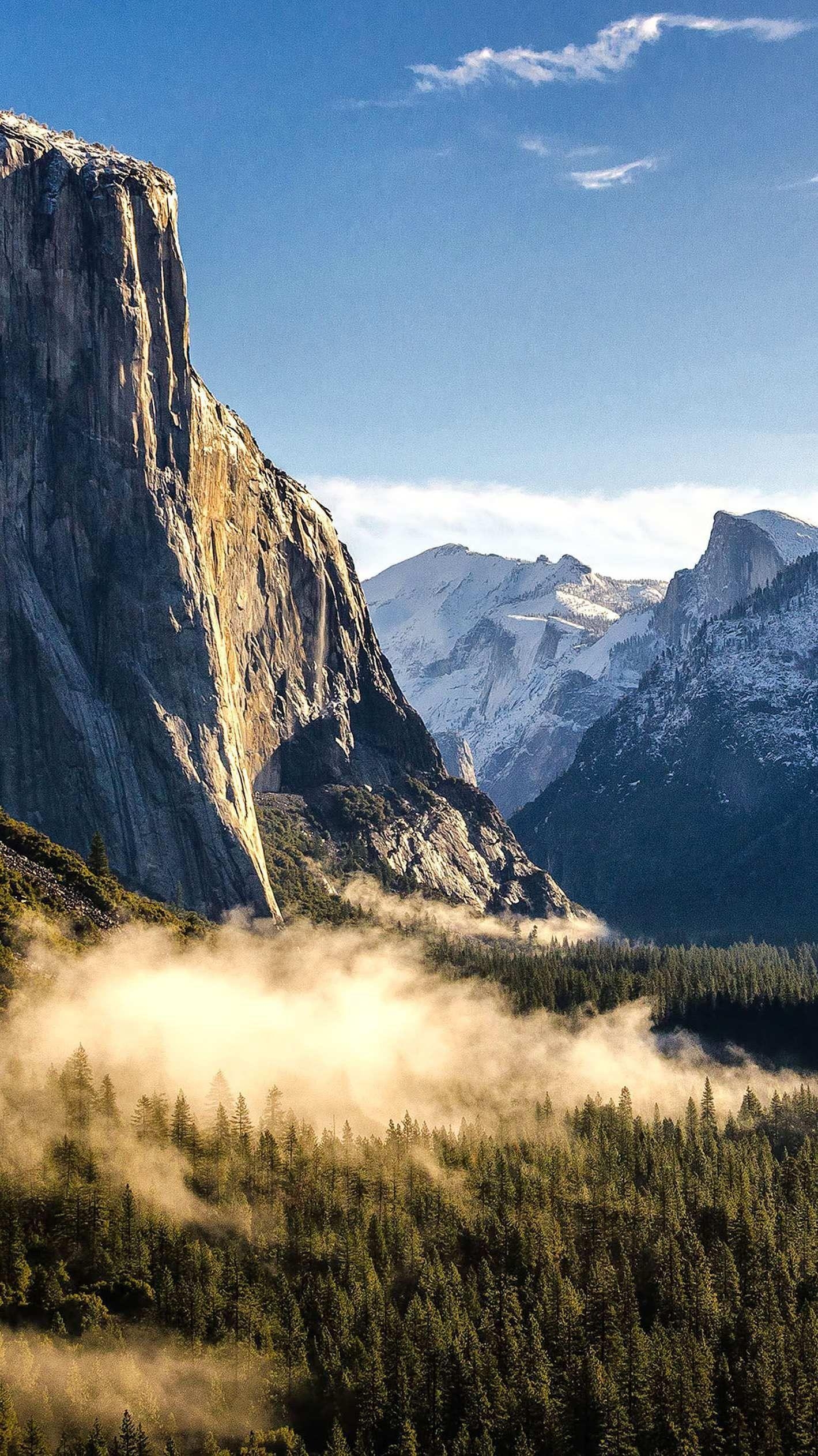 USA, Yosemite, Natur, Berge, Hintergrund, 1420x2530 HD Handy