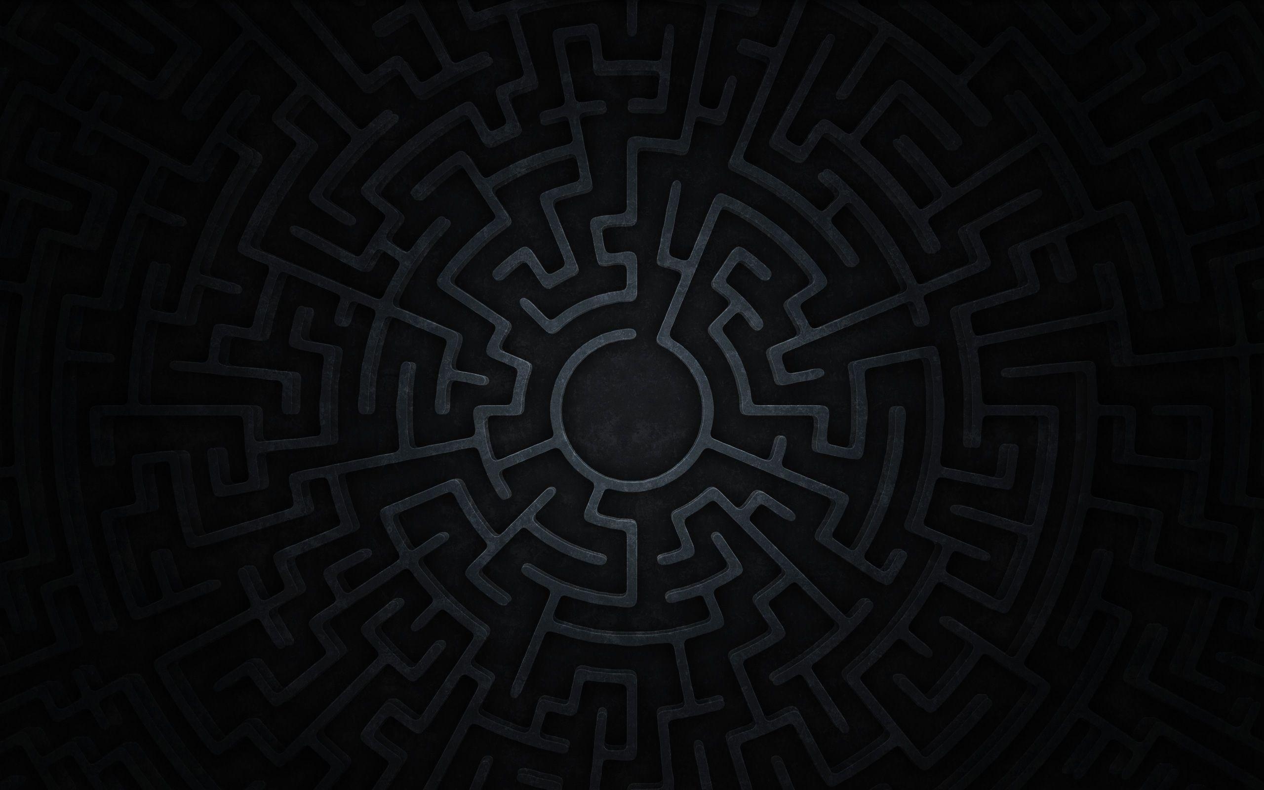 Labyrinth, Muster, verzwickt, kompliziert, Weg, 2560x1600 HD Desktop