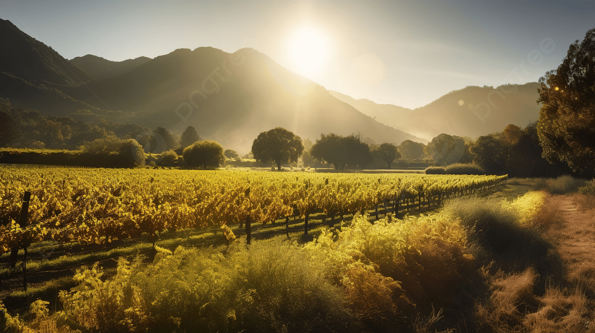 Sonnenaufgang, Weinberg, Berge, Napa Valley, Licht, 1200x680 HD Desktop