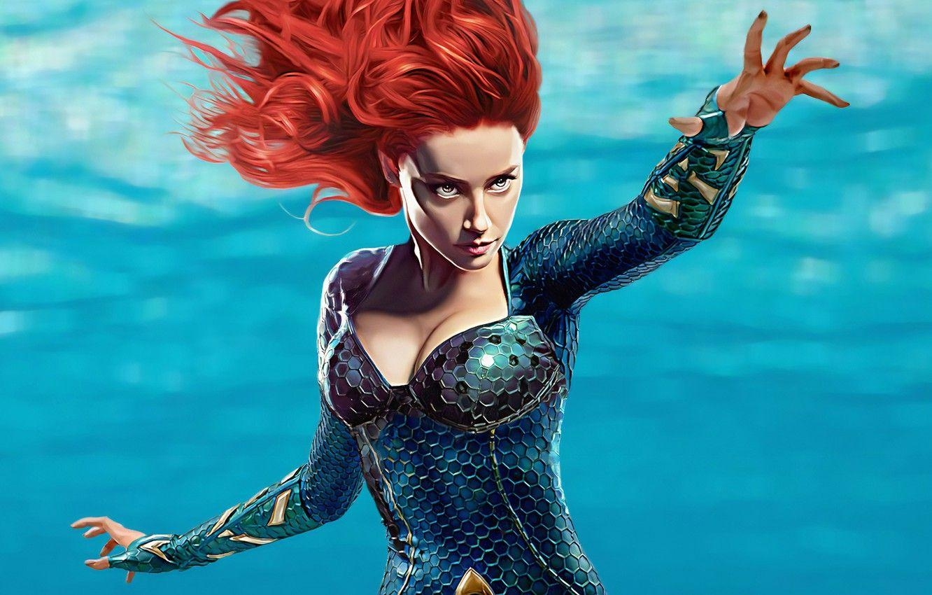 Meer, Amber Heard, Aquaman, Mera, Desktop, 1340x850 HD Desktop