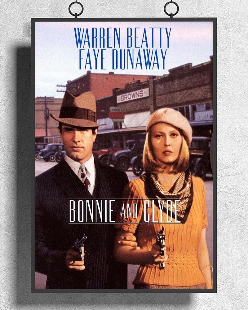 Bonnie und Clyde, Klassischer Film, Poster, Seide, Dekor, 800x1000 HD Handy