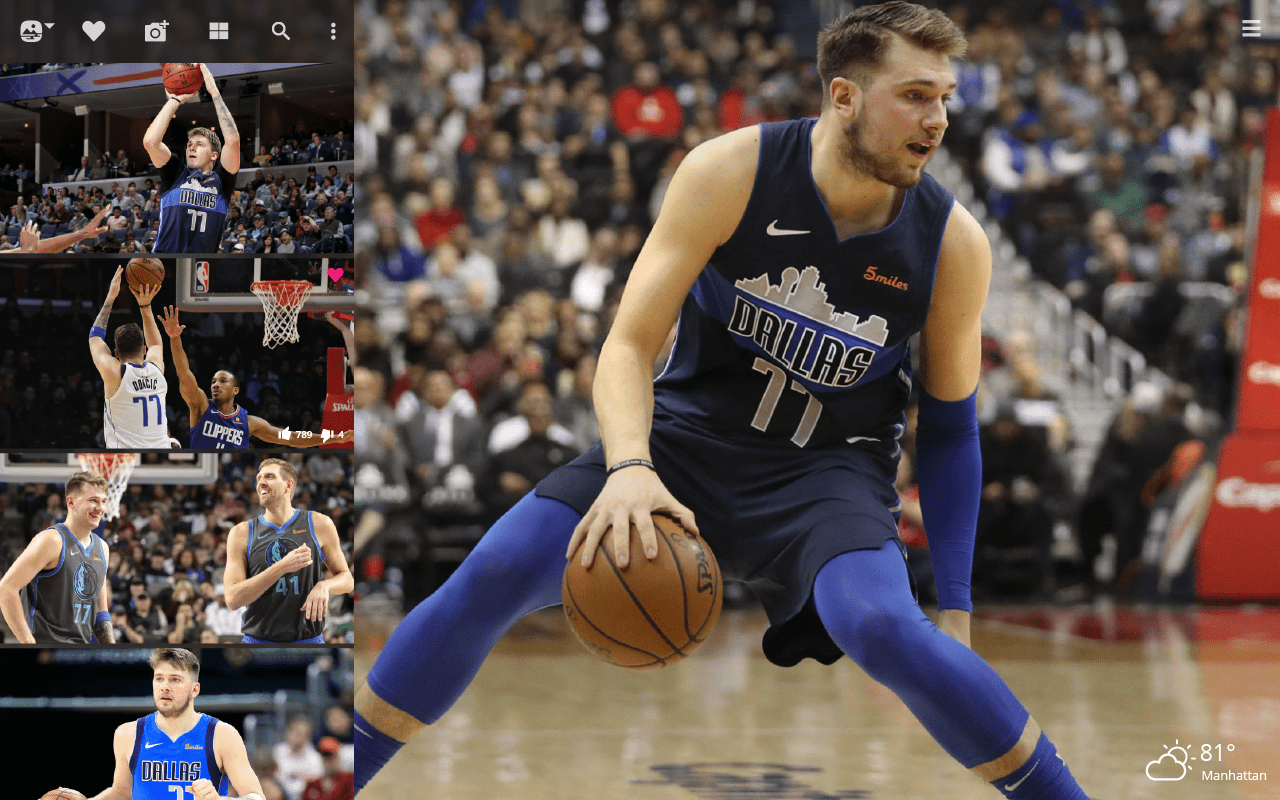 Luka Dončić, HD, Hintergrund, Fan, Basketball, 1280x800 HD Desktop