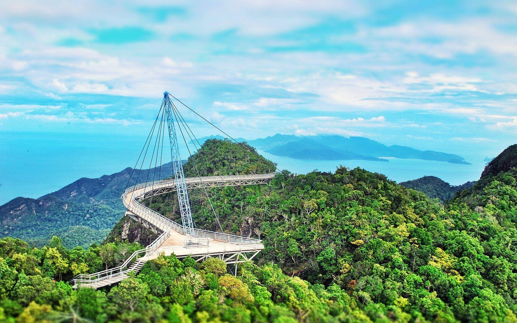 Langkawi Sky Bridge, Regenwald, Malaysia, Abenteuerreise, Natur, 1800x1130 HD Desktop