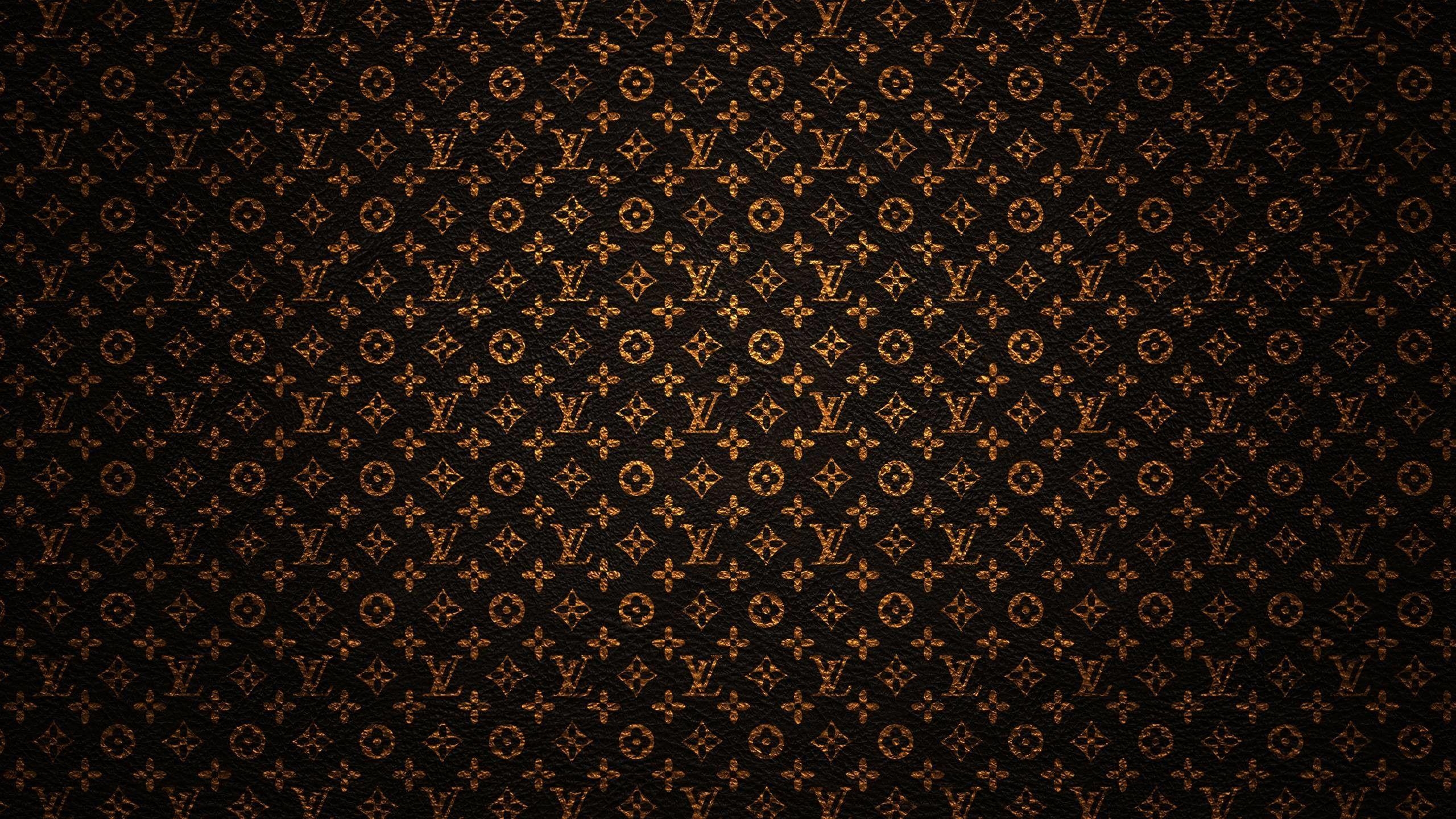 LV Hintergrund, Muster, Luxus, Mode, Design, 2560x1440 HD Desktop