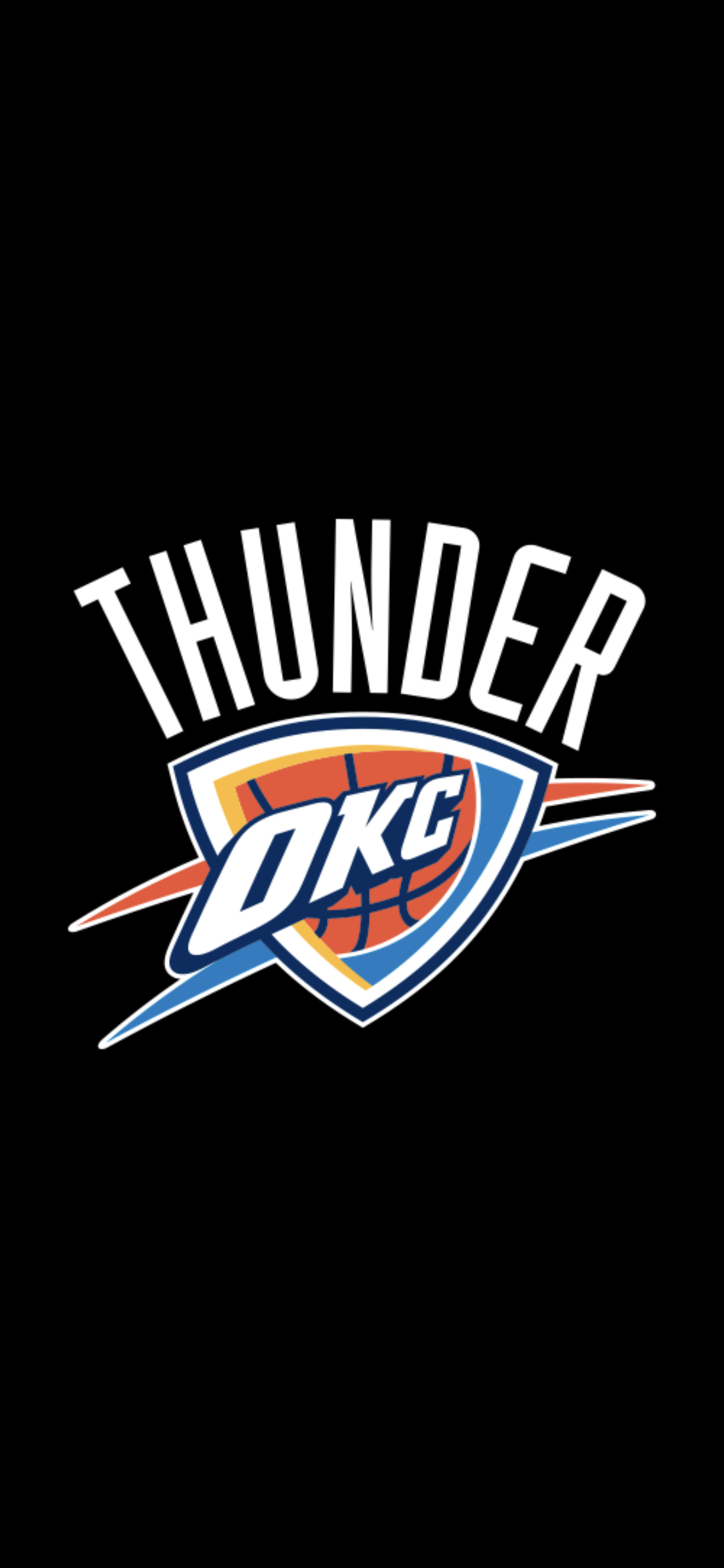 OKC Thunder, iPhone, Hintergrund, Basketball, Team, 1130x2440 HD Handy