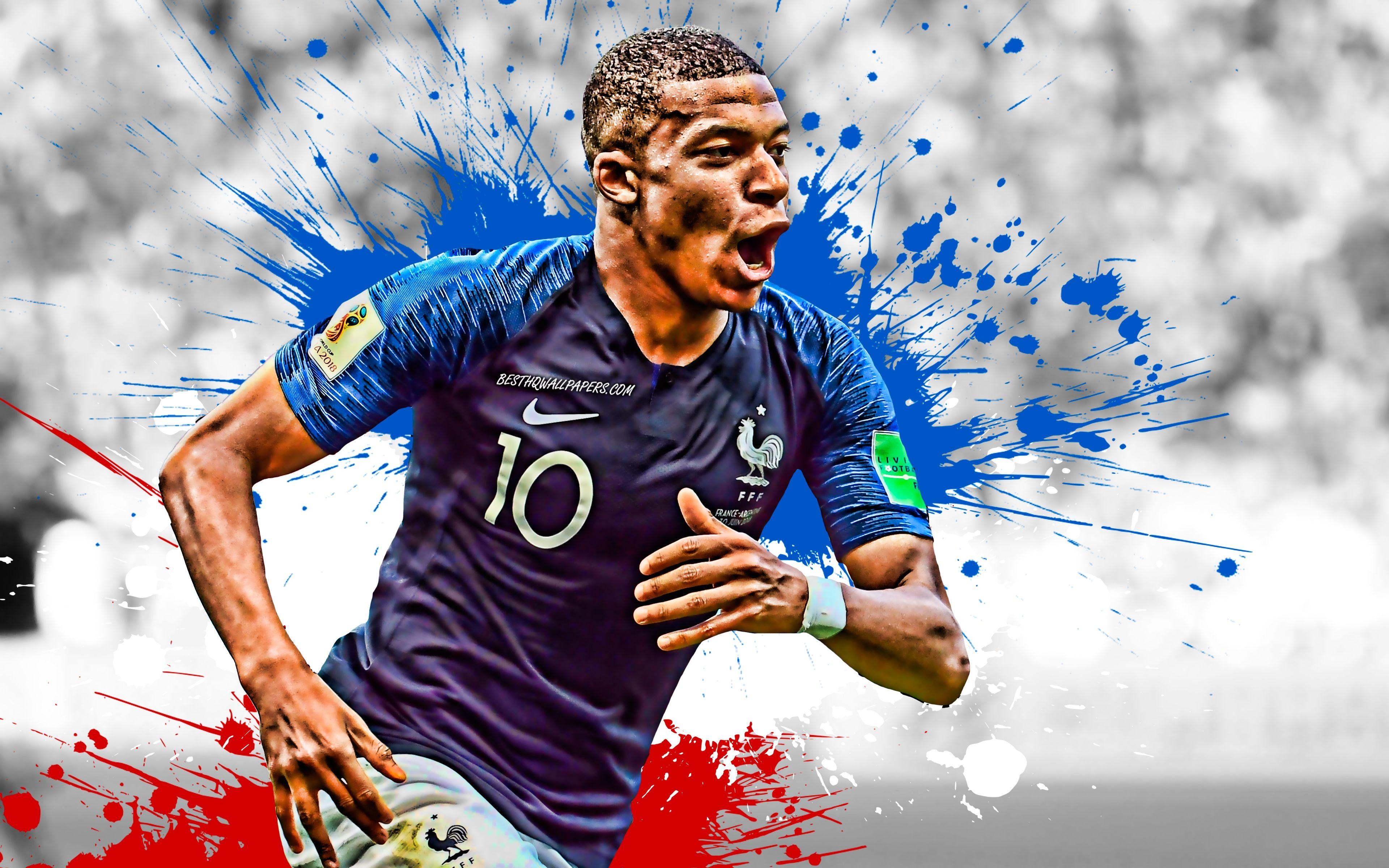 Kylian Mbappé, 4K, Ultra HD, Hintergrund, Bild, 3840x2400 4K Desktop