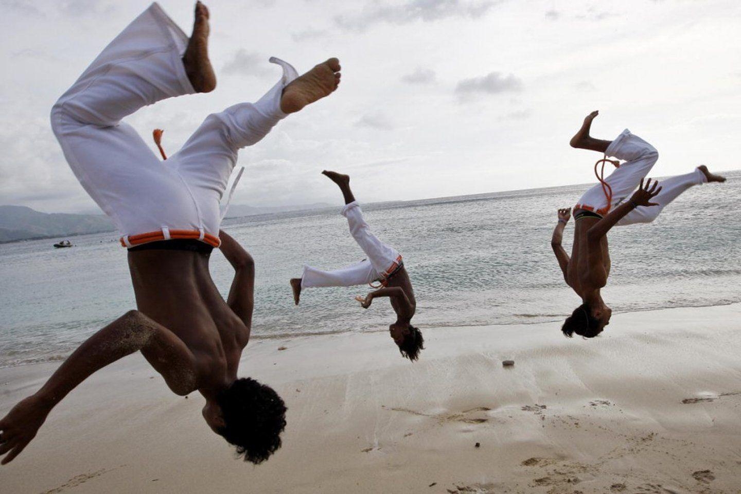 Capoeira, Strand, Dili, Männer, Kampfkunst, 1440x960 HD Desktop