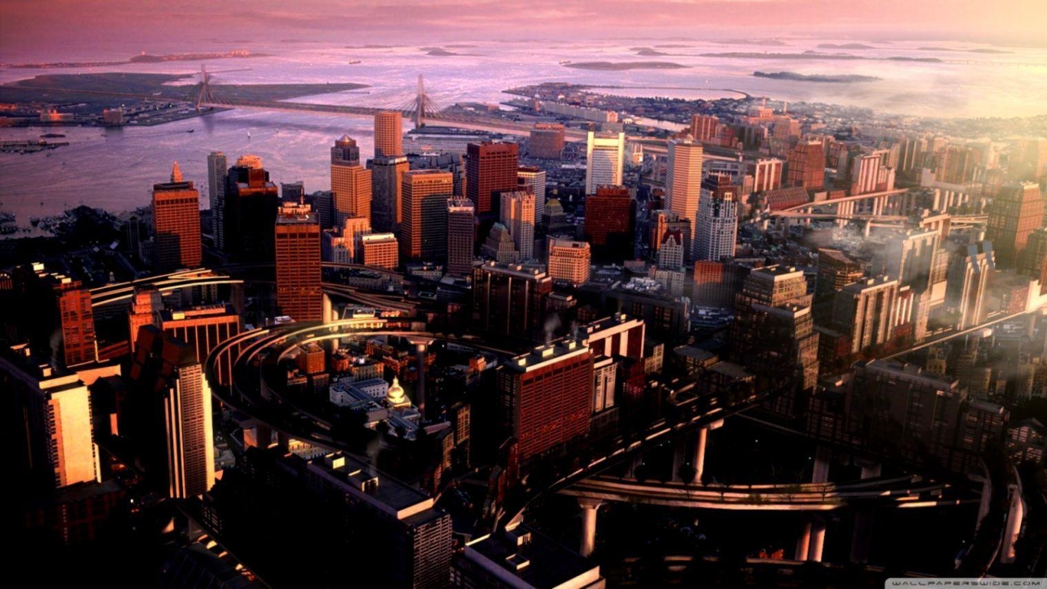 Boston Stadt, HD, Hintergrund, Architektur, Reise, 1520x860 HD Desktop