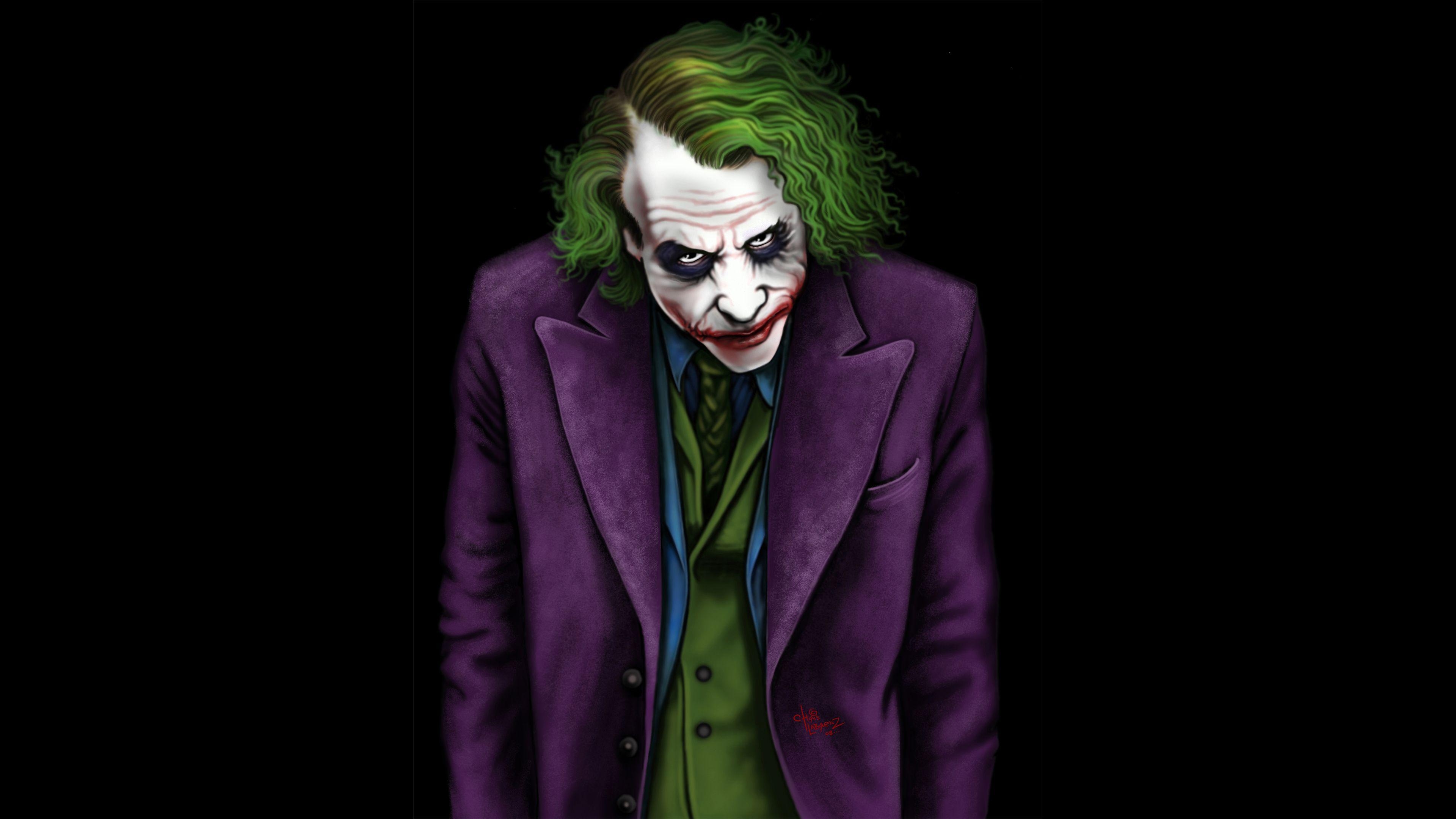 Heath Ledger, Joker, Kunst, Superhelden, 4K, 3840x2160 4K Desktop