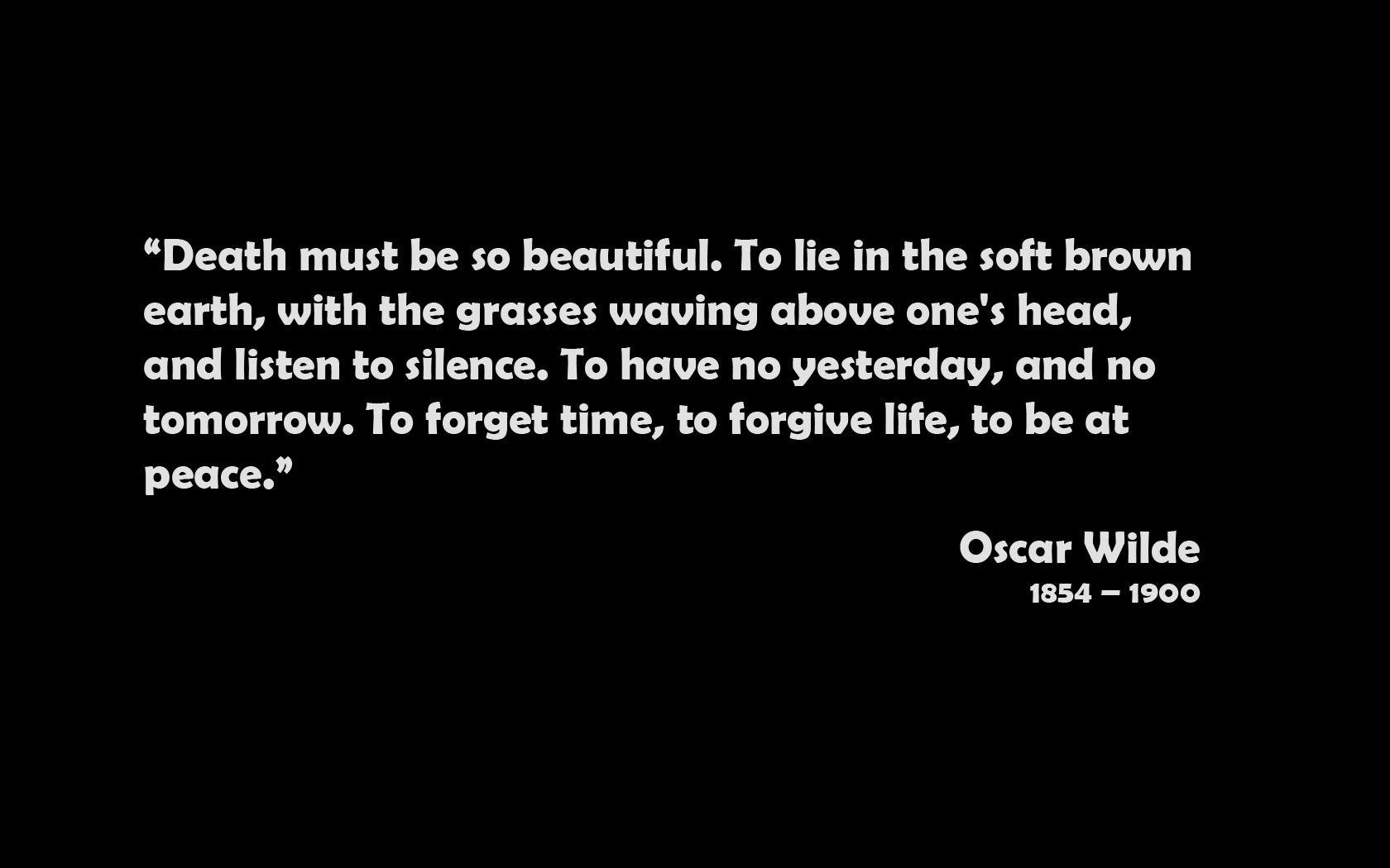 Oscar Wilde, Minimalismus, Tod, Zitat, Schriftsteller, 1680x1050 HD Desktop