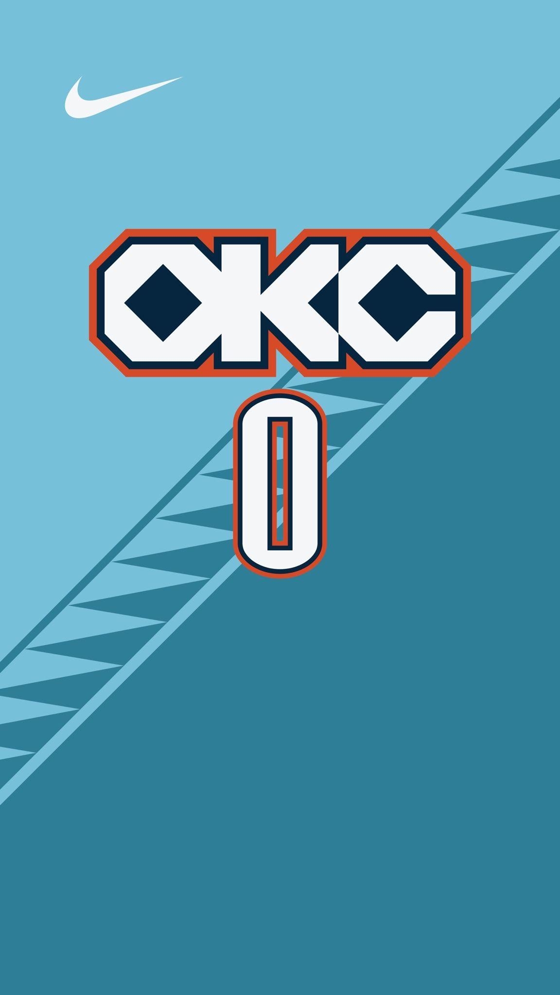 Oklahoma, City, Thunder, 2019, Hintergrund, 1160x2050 HD Handy