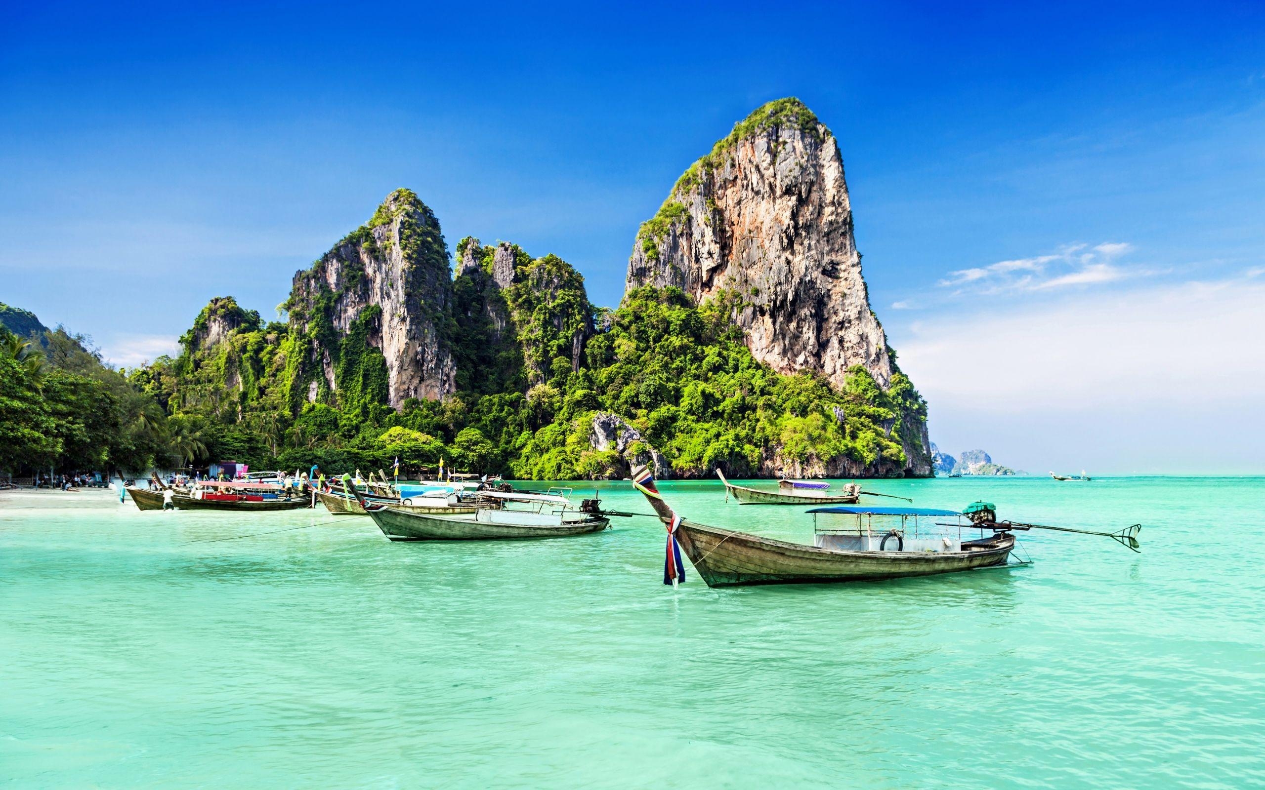 Phuket Thailand, Asien, Strandpanorama, tropische Natur, 2560x1600 HD Desktop