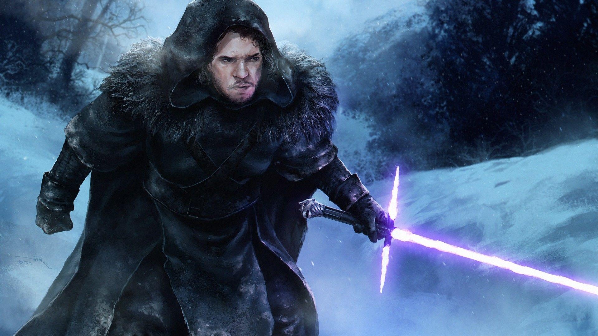 Star Wars, Game of Thrones, Jon Schnee, Kunst, Fantasie, 1920x1080 Full HD Desktop