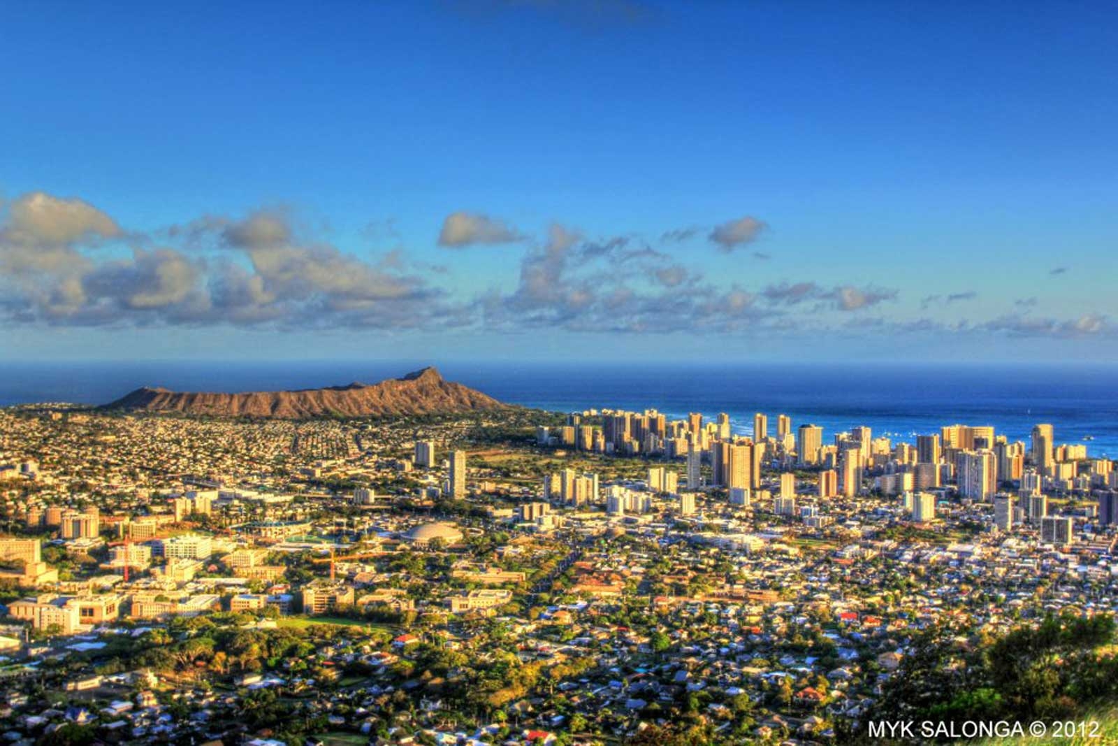 Diamond Head, Honolulu, Berg, Hawaii, Natur, 1600x1070 HD Desktop