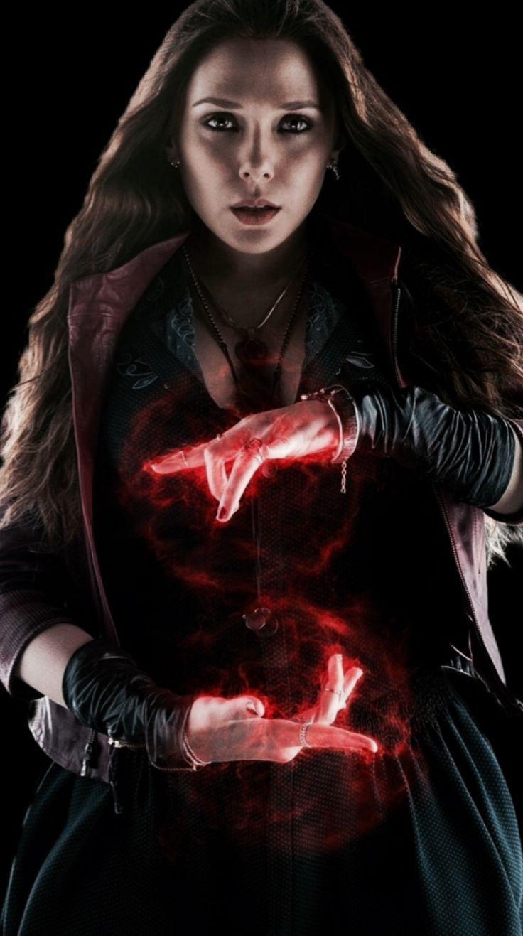 Scarlet Witch, Hintergrund, Marvel, Magie, Filmkulisse, 740x1320 HD Handy