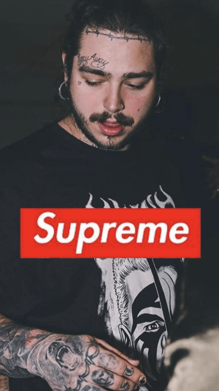 Post Malone, Supreme, Hypebeast, Künstler, Musik, 750x1340 HD Handy