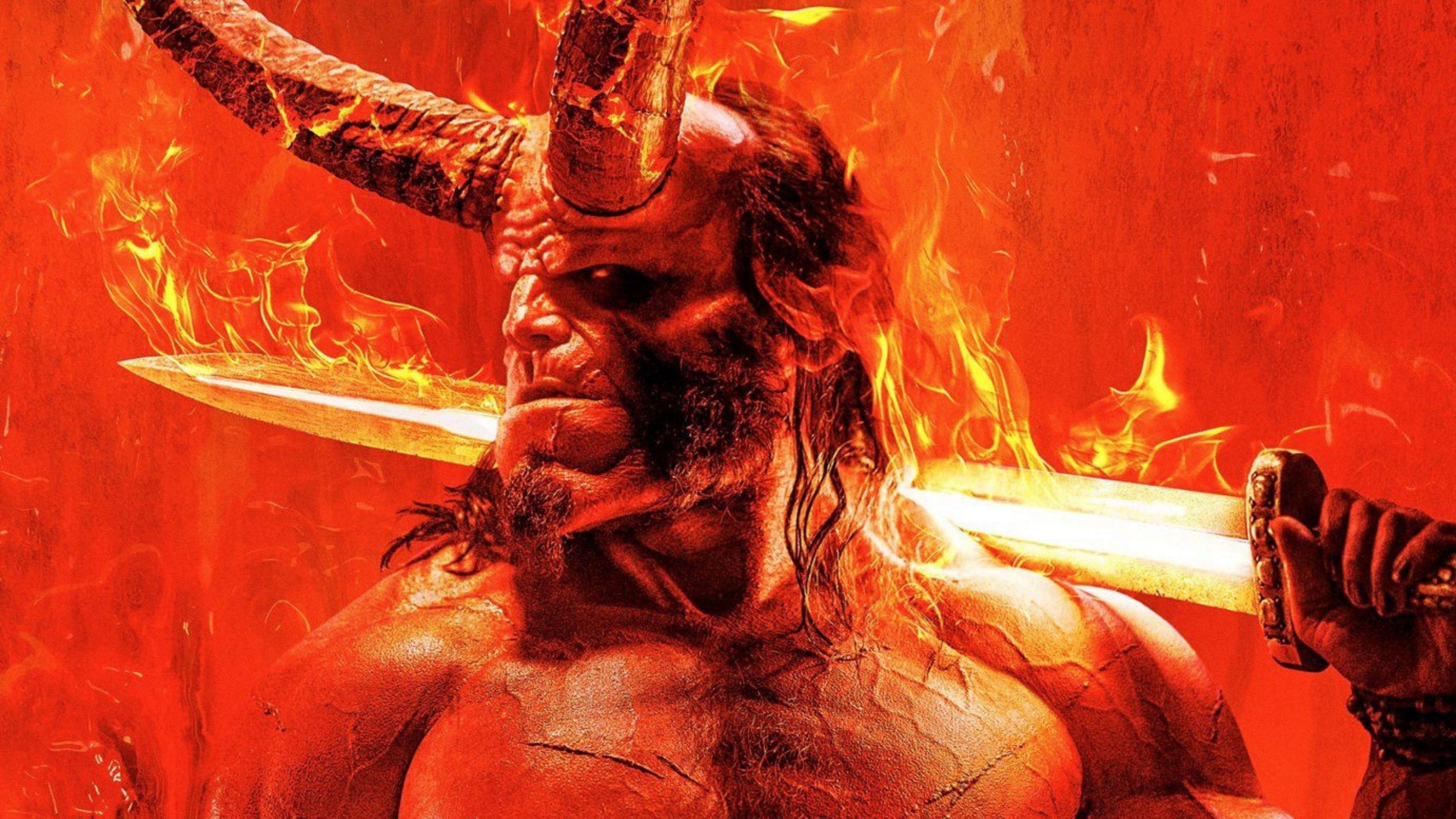 Hellboy, 2019, Comic, HD, Hintergrund, 3380x1900 HD Desktop