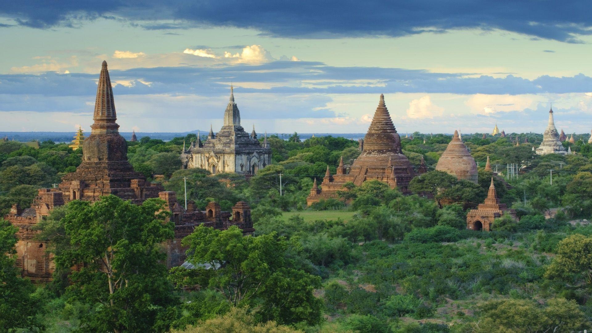 Bagan, HD, Wallpaper, Tempel, Gebäude, 1920x1080 Full HD Desktop