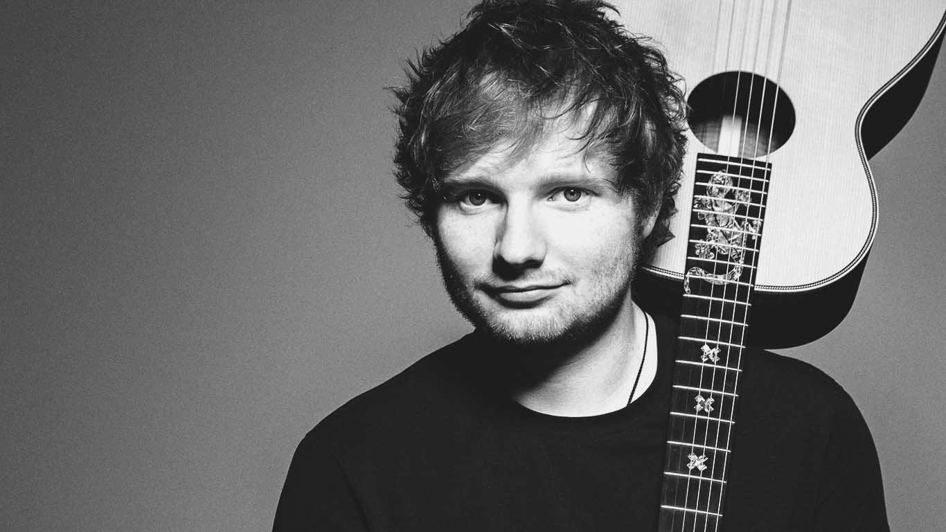 Ed Sheeran, HD, Musiker, Portrait, Hintergrund, 1370x770 HD Desktop