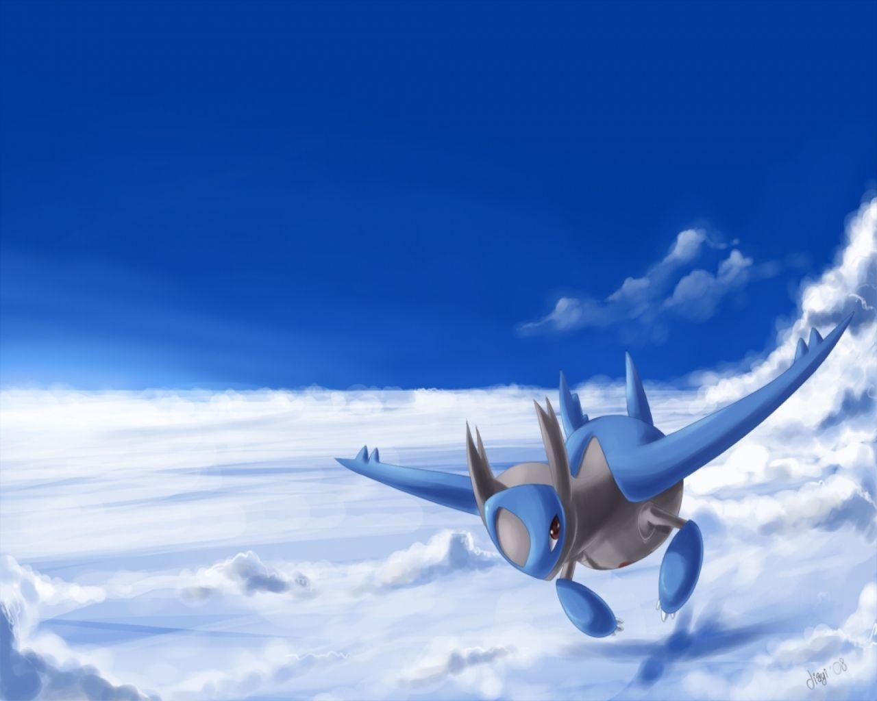 Eons, Latios, Anime, Hintergrund, Pokémon, 1280x1030 HD Desktop