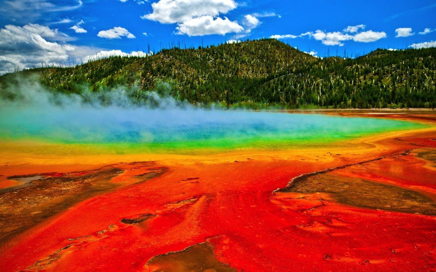 Yellowstone Nationalpark, USA, Reisen, Natur, landschaftlich, 1440x900 HD Desktop