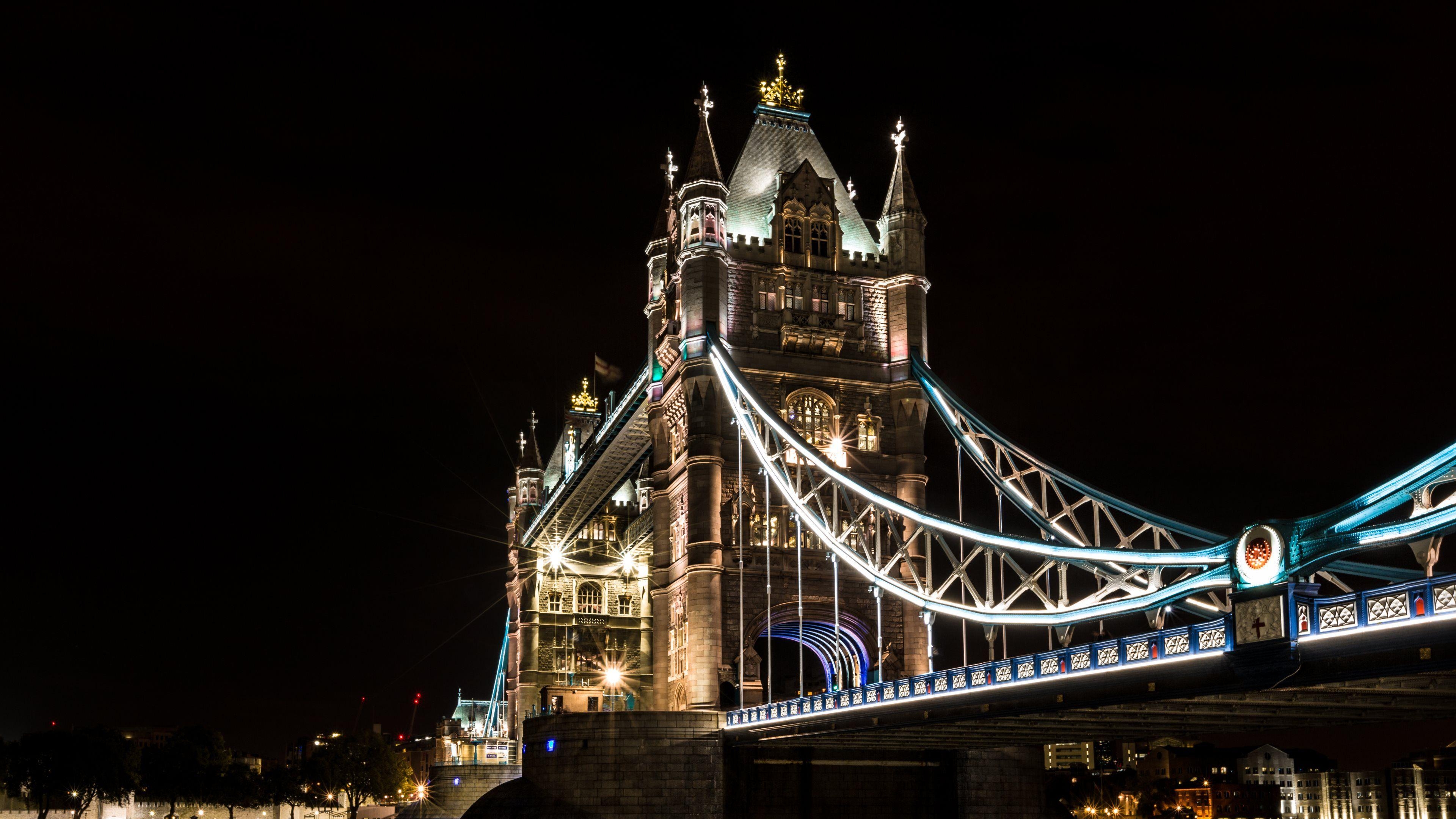 Tower Bridge, HD, London, Großbritannien, Wahrzeichen, 3840x2160 4K Desktop