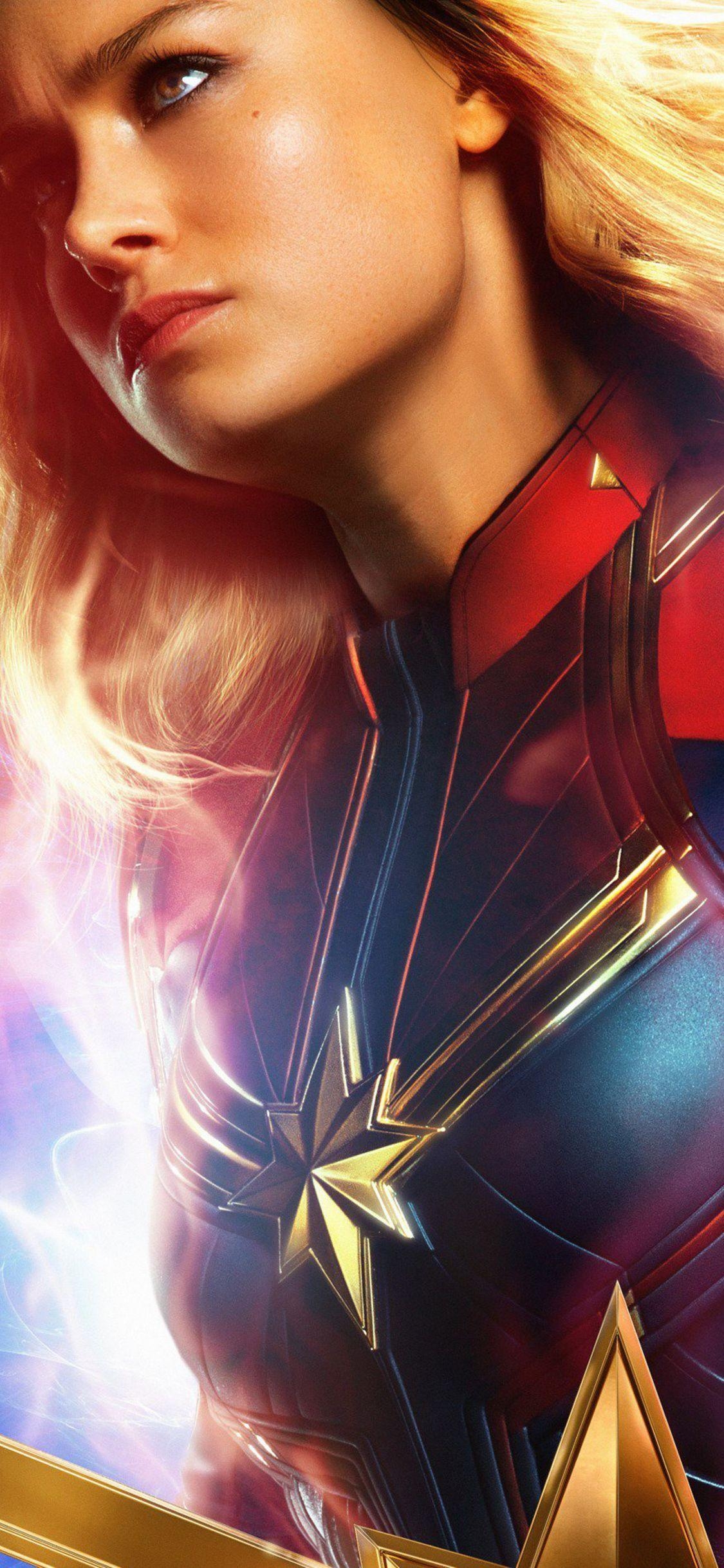 Brie Larson, Carol Danvers, iPhone, 4K, Hintergrund, 1130x2440 HD Handy