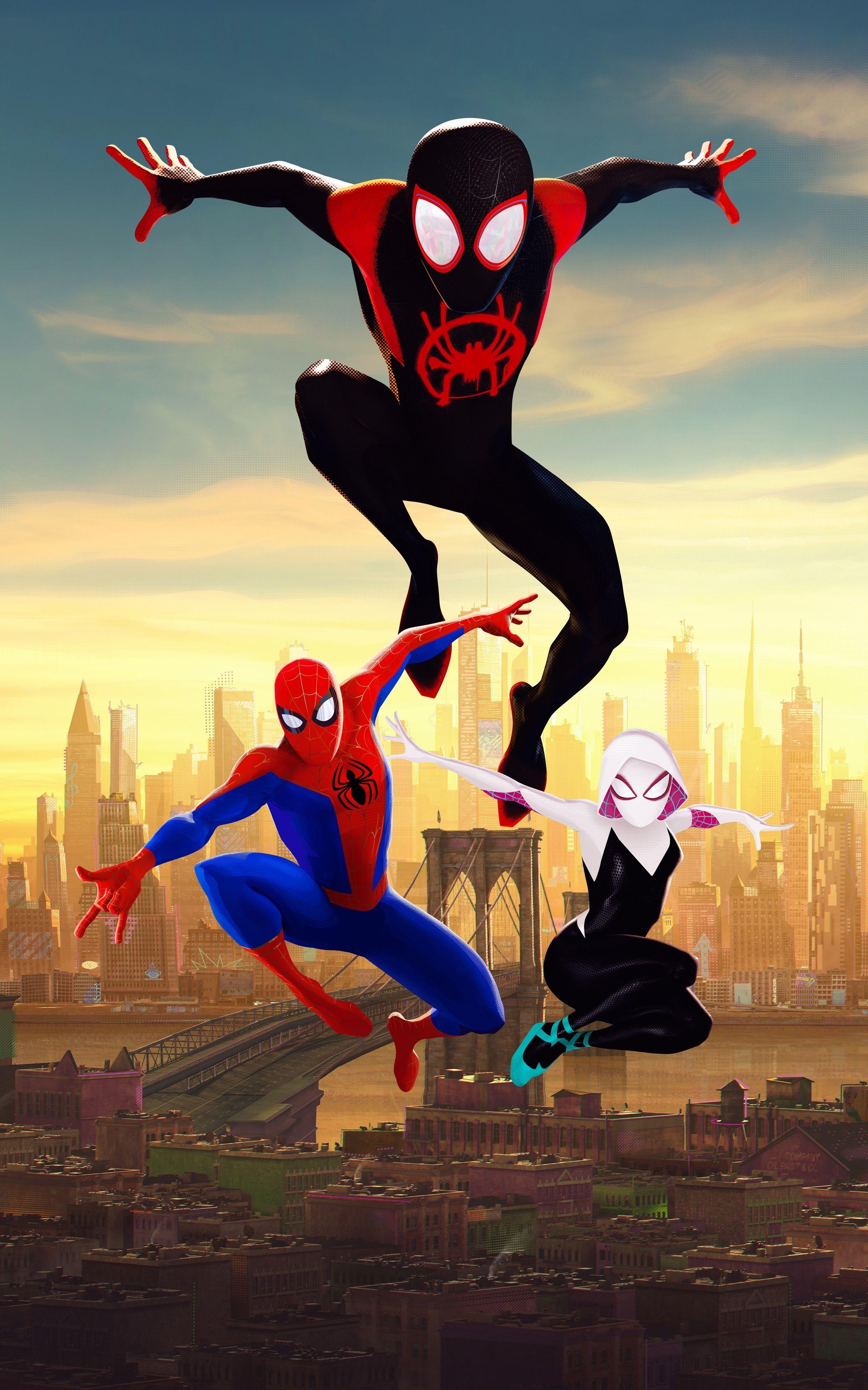 Spider-Man, Spider-Verse, Cartoons, Superheld, Film, 2500x4000 4K Handy