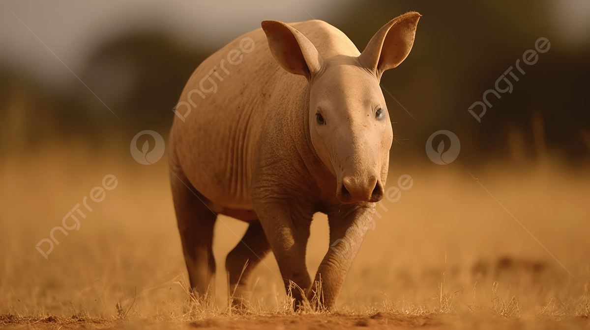 Grauweißer Tapir, trockenes Feld, Hintergrund, Tier, Bild, 1200x680 HD Desktop