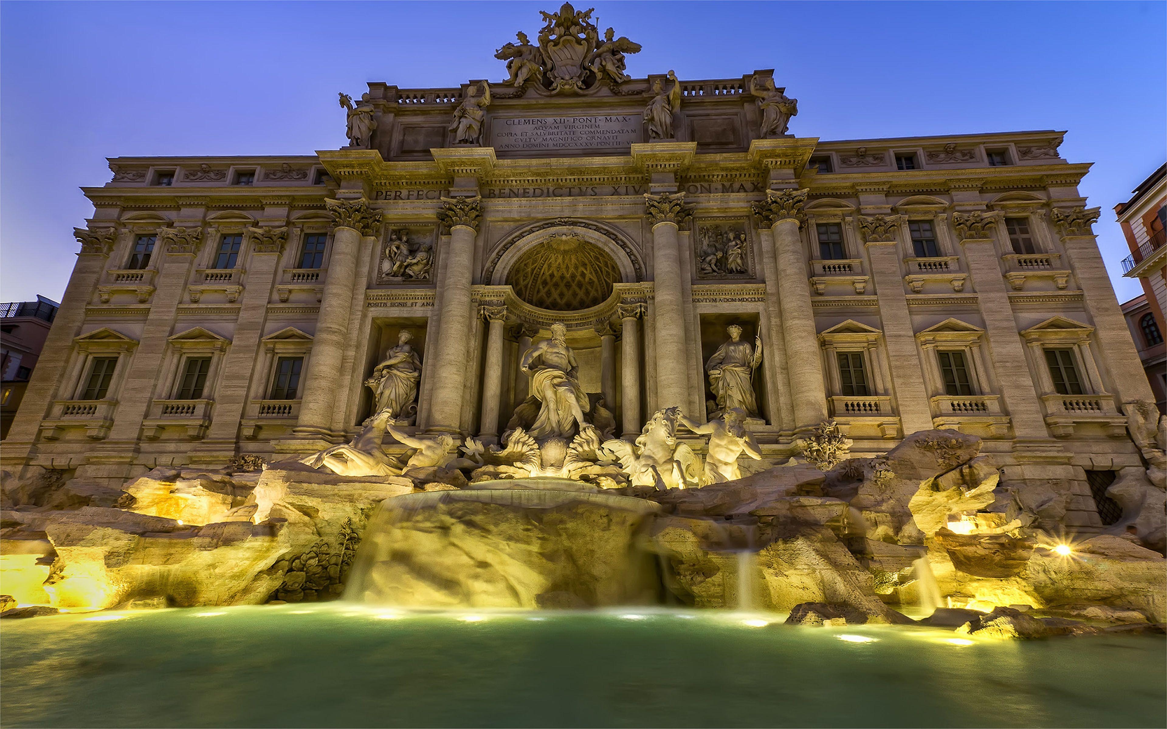 Trevi-Brunnen, Rom, Italien, Barock, Wahrzeichen, 3840x2400 4K Desktop