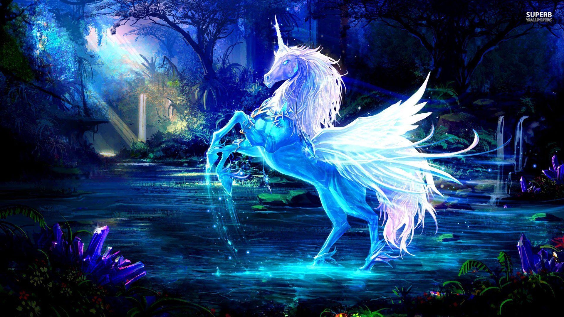 Einhorn, HD, Hintergrund, Fantasie, Magie, 1920x1080 Full HD Desktop