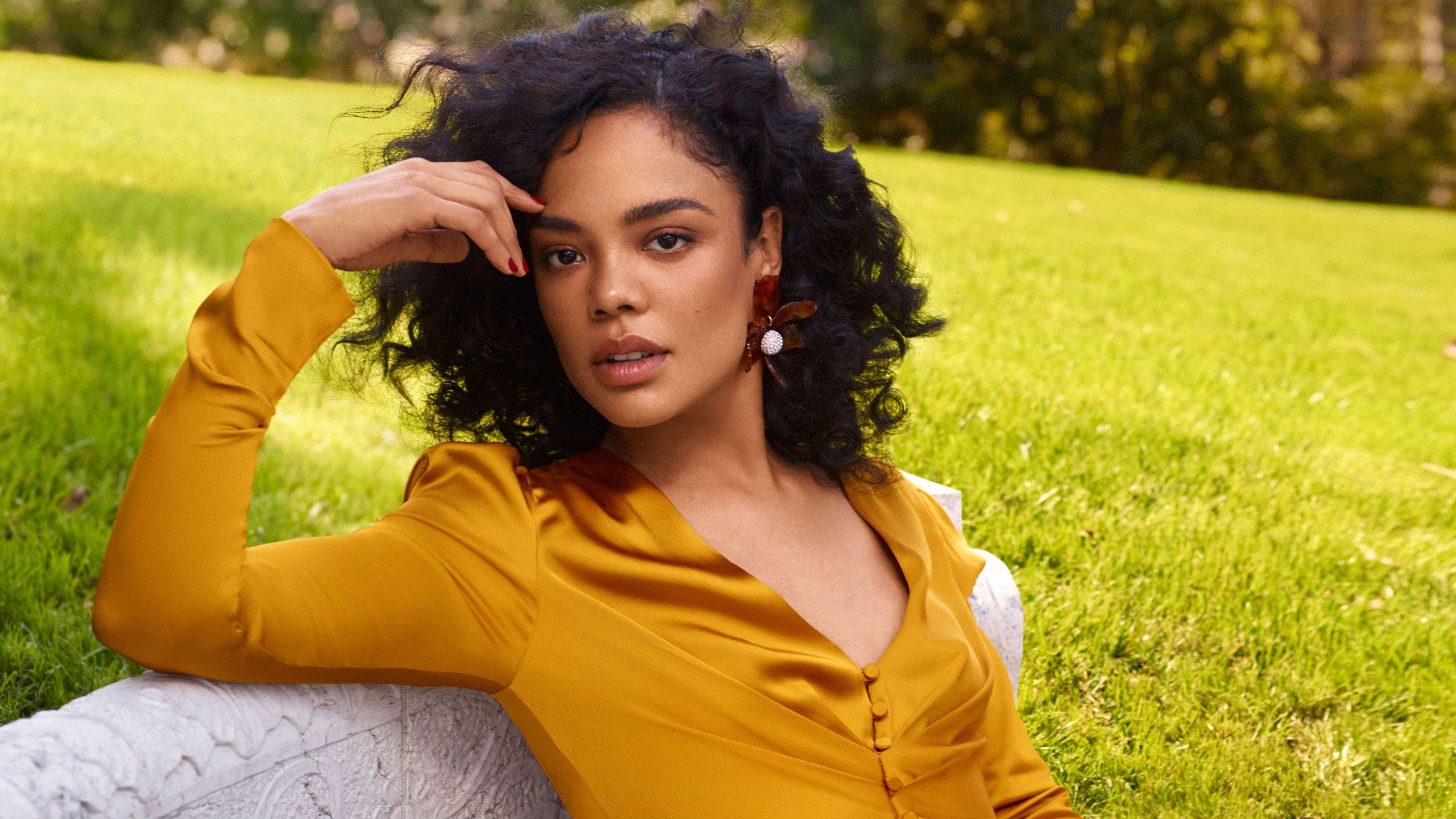 Tessa Thompson, Marie Claire, 2019, 4K, Schauspielerin, 3840x2160 4K Desktop