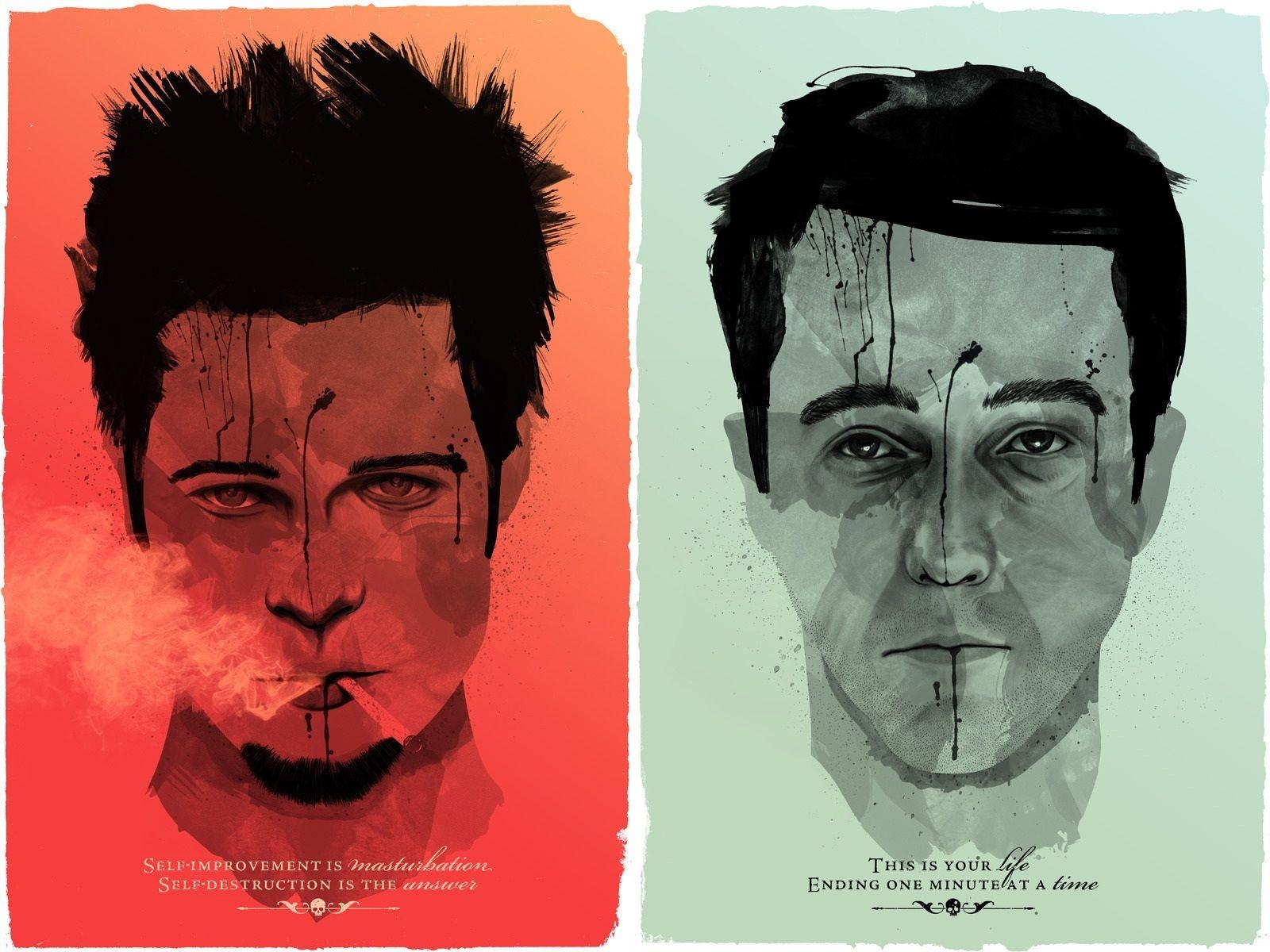 Fight Club, Edward Norton, Brad Pitt, Download, Film, 1600x1200 HD Desktop