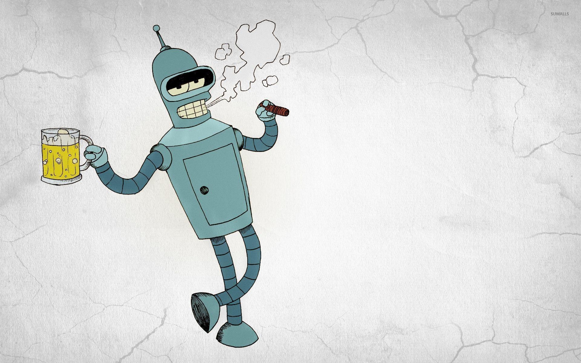 Futurama, Bender, Zeichentrick, HD, Serie, 1920x1200 HD Desktop