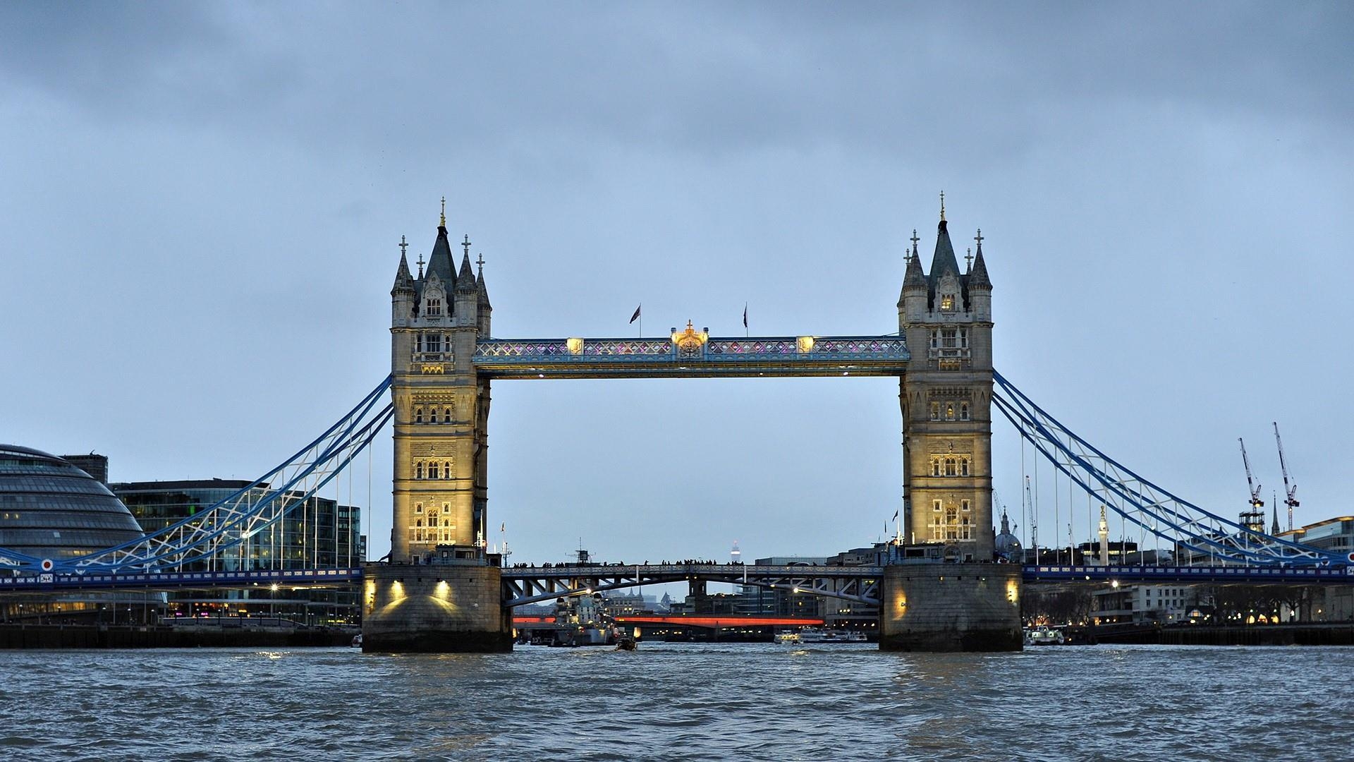 Tower Bridge, London, Studio, zehntausende HD, England, 1920x1080 Full HD Desktop