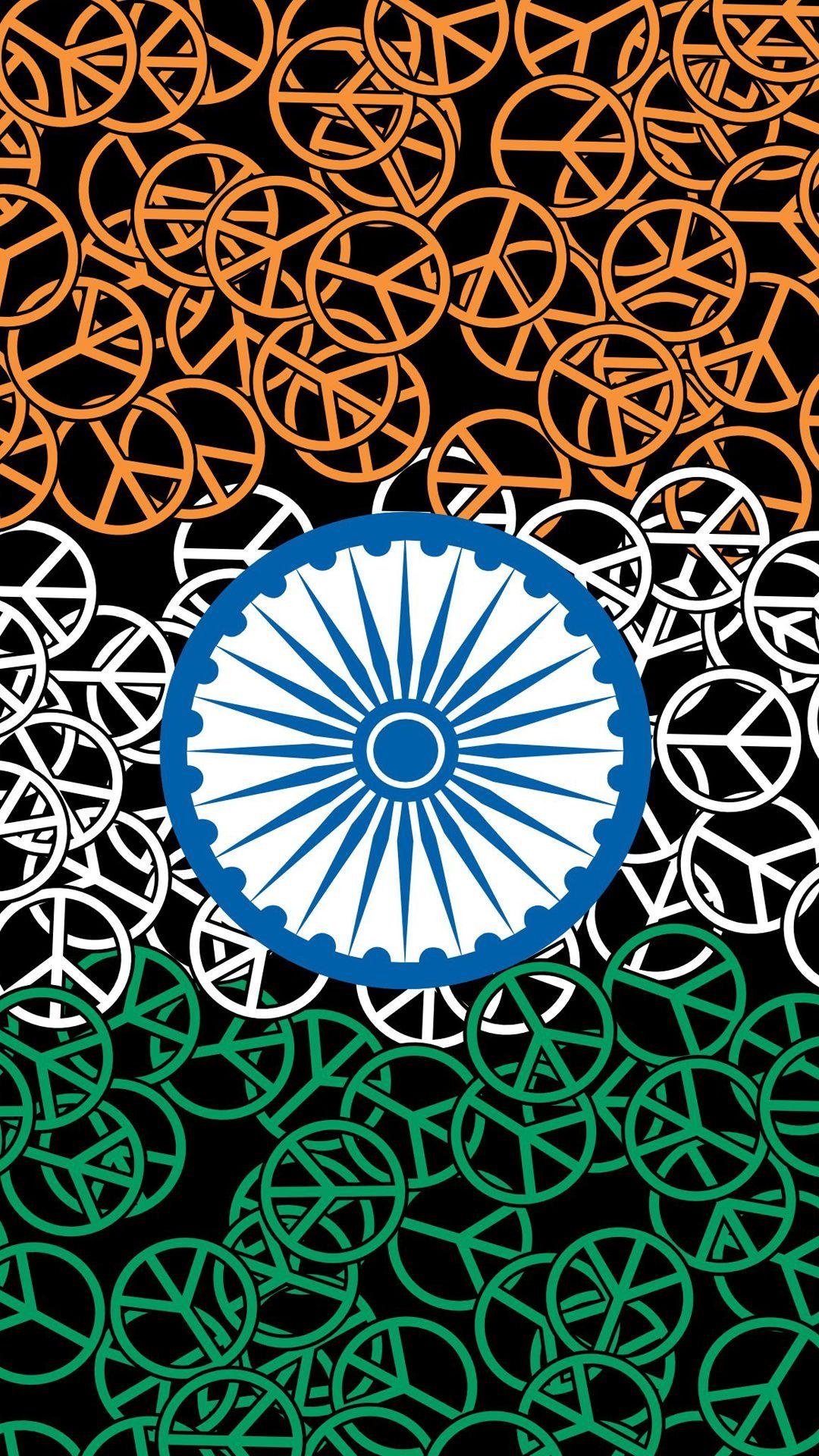 Indische Flagge, Handy, Wallpaper, Patriotismus, Trikolore, 1080x1920 Full HD Handy