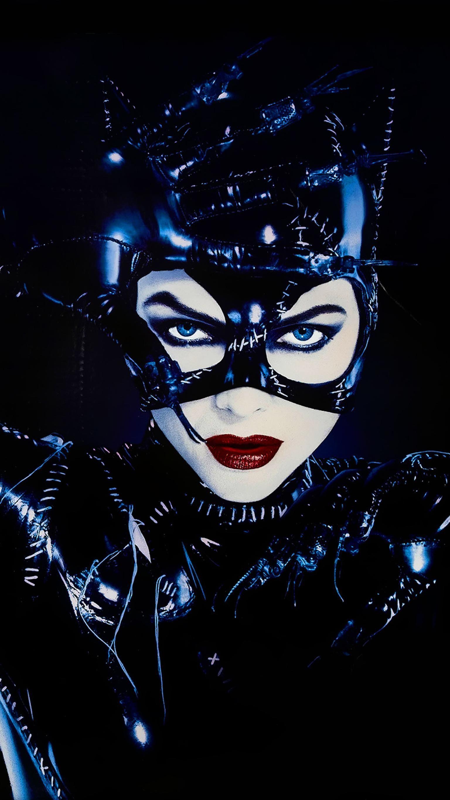 Batman Returns, 1992, Tim Burton, Catwoman, Gotham, 1540x2740 HD Handy