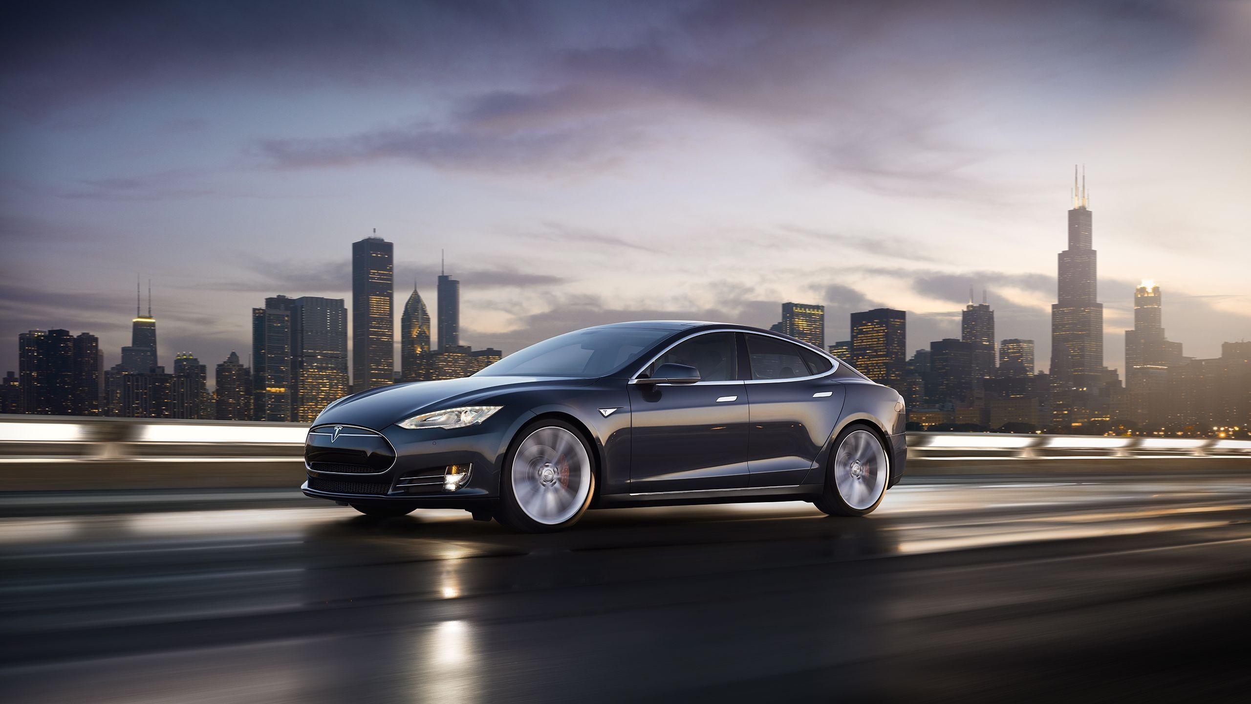 Tesla Model S, Elektroauto, Wallpaper, Bild, Fahrzeug, 2560x1440 HD Desktop