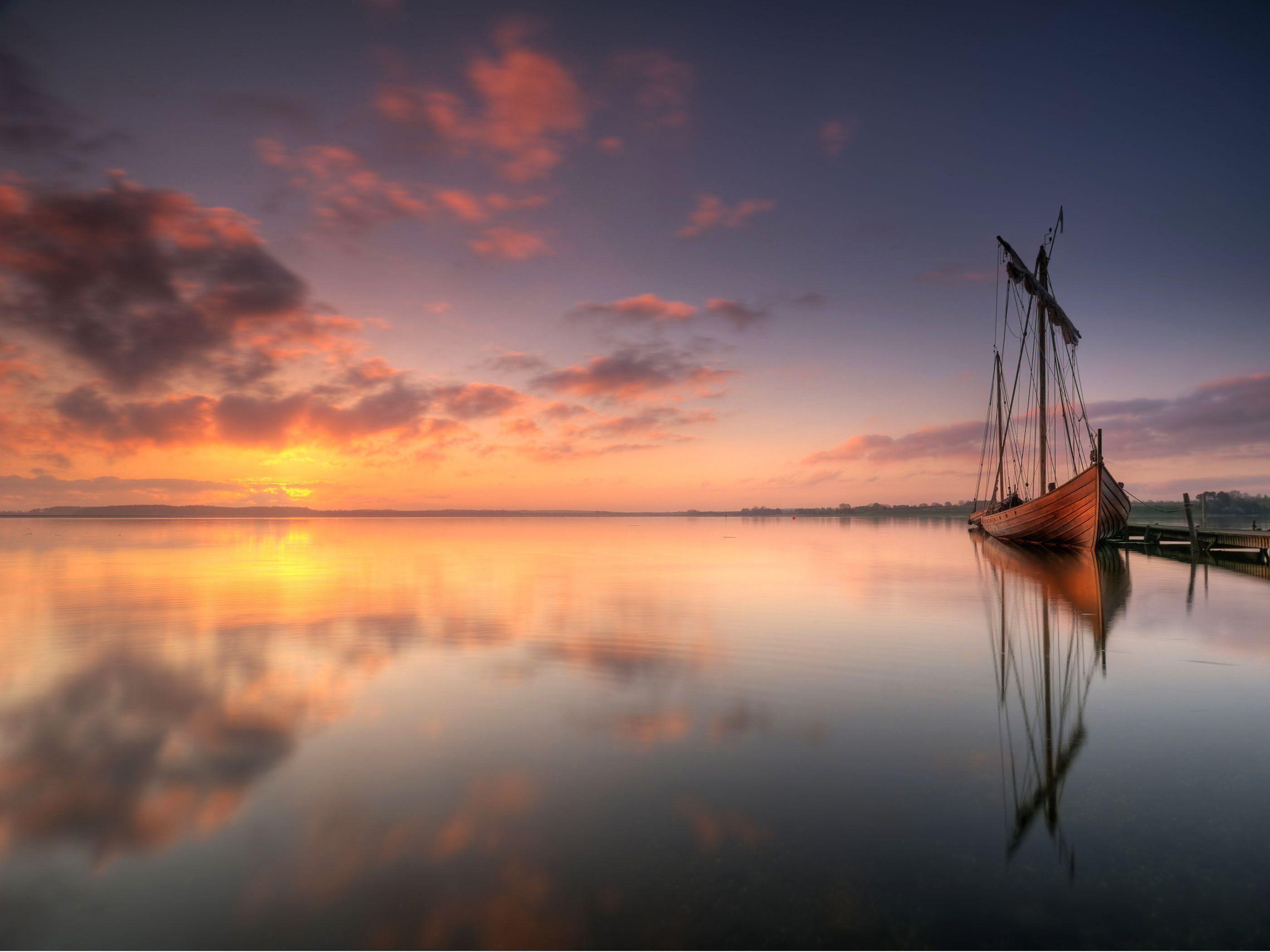 Wikingerschiff, Dänemark, Strand, Schön, Reisen, 2800x2100 HD Desktop