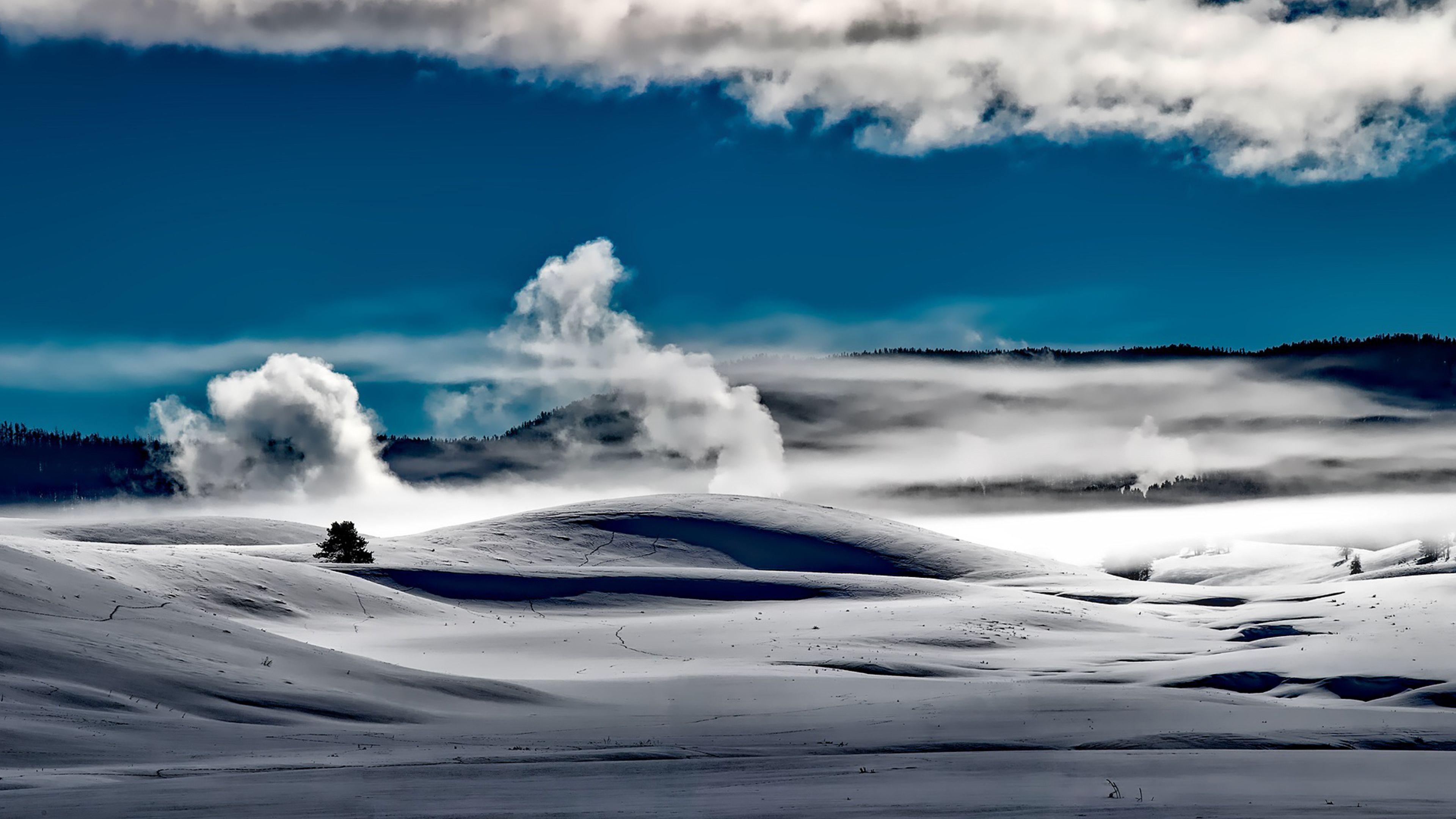 Yellowstone Nationalpark, Chromebook, Natur, USA, Hintergrund, 3840x2160 4K Desktop