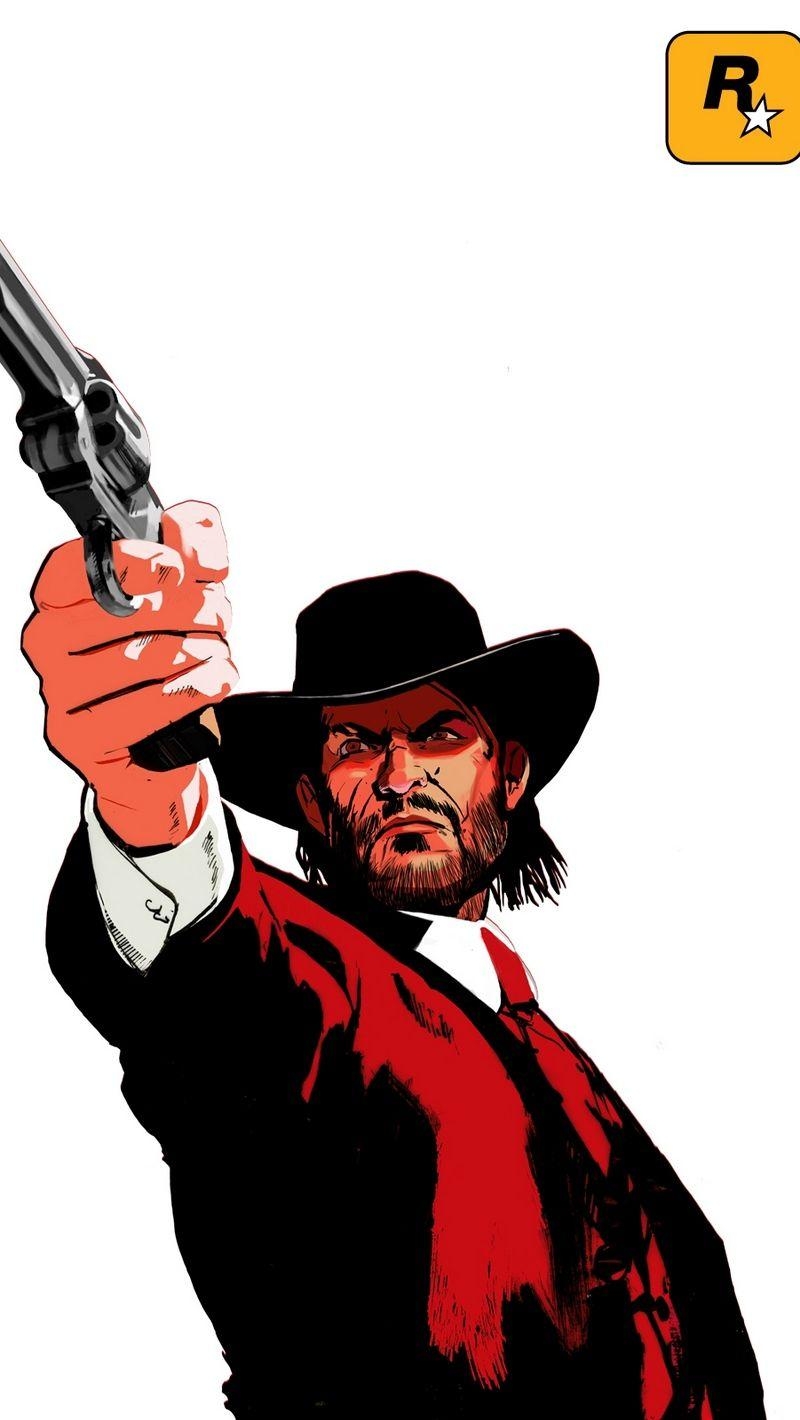 John Marston, Gaming, Red Dead Redemption, Download, Wallpaper, 800x1420 HD Handy