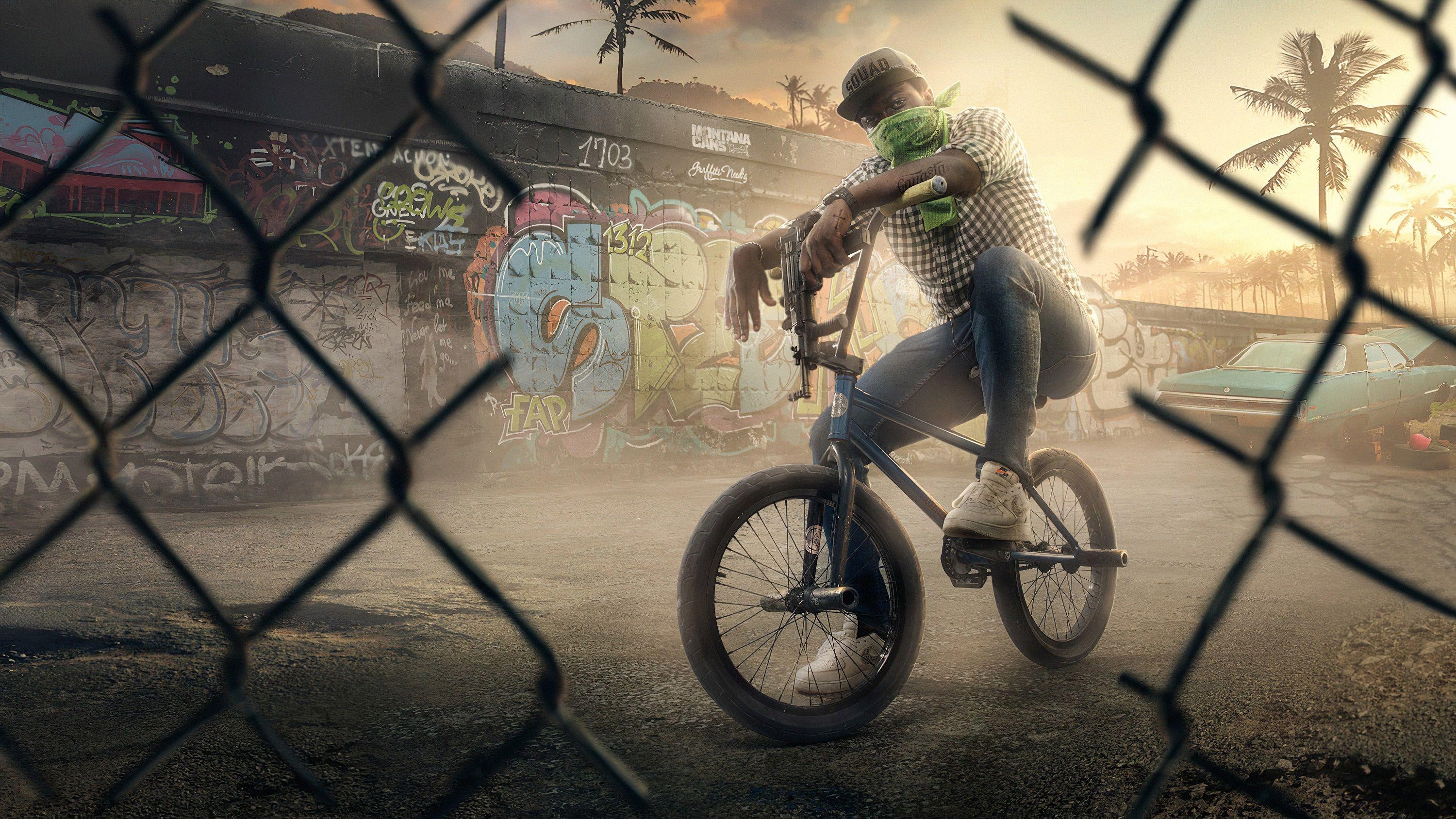 BMX, GTA San Andreas, Grove, HD, Bild, 3000x1690 HD Desktop